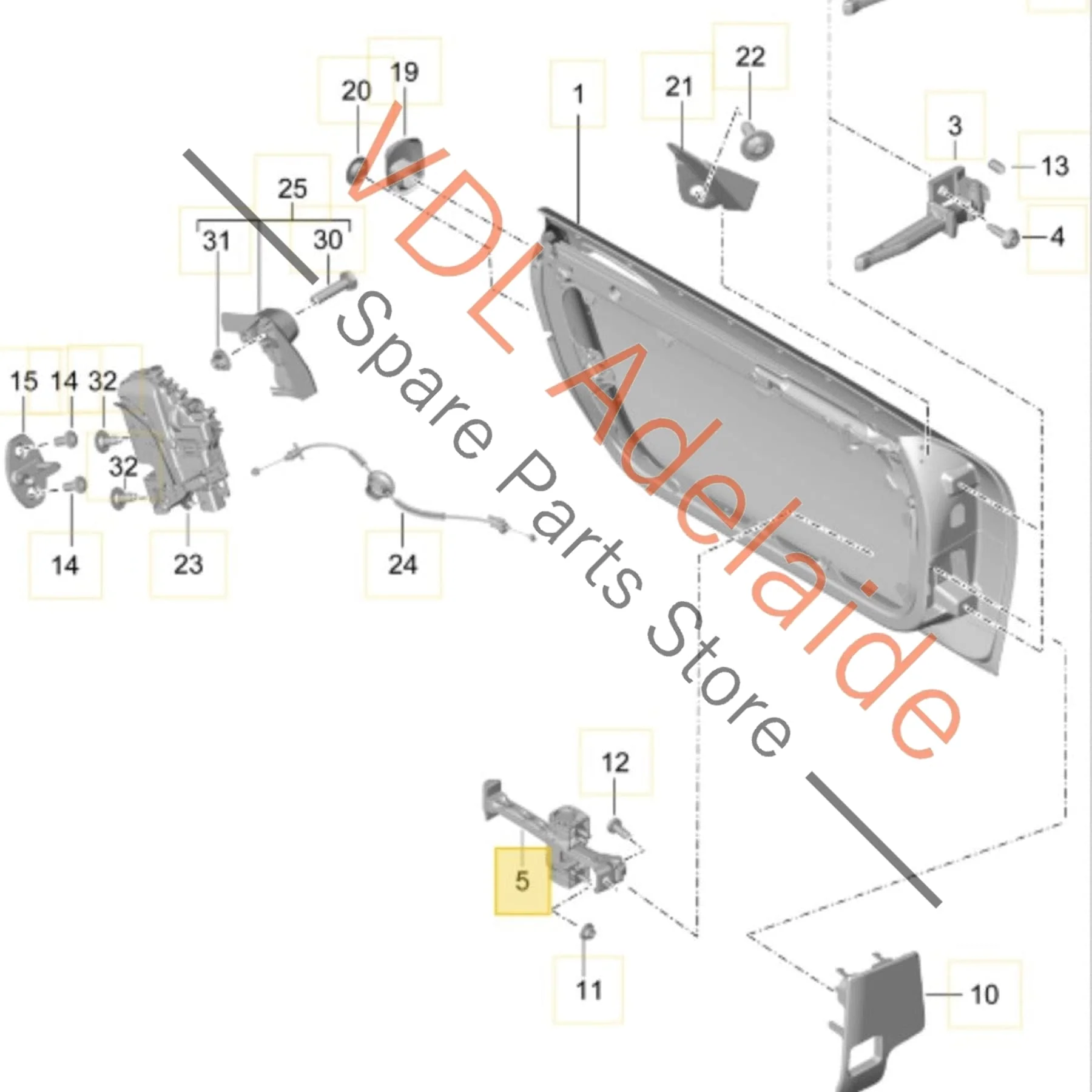 Porsche 911 Left or Right Door Catch 99153715100 - Image 2