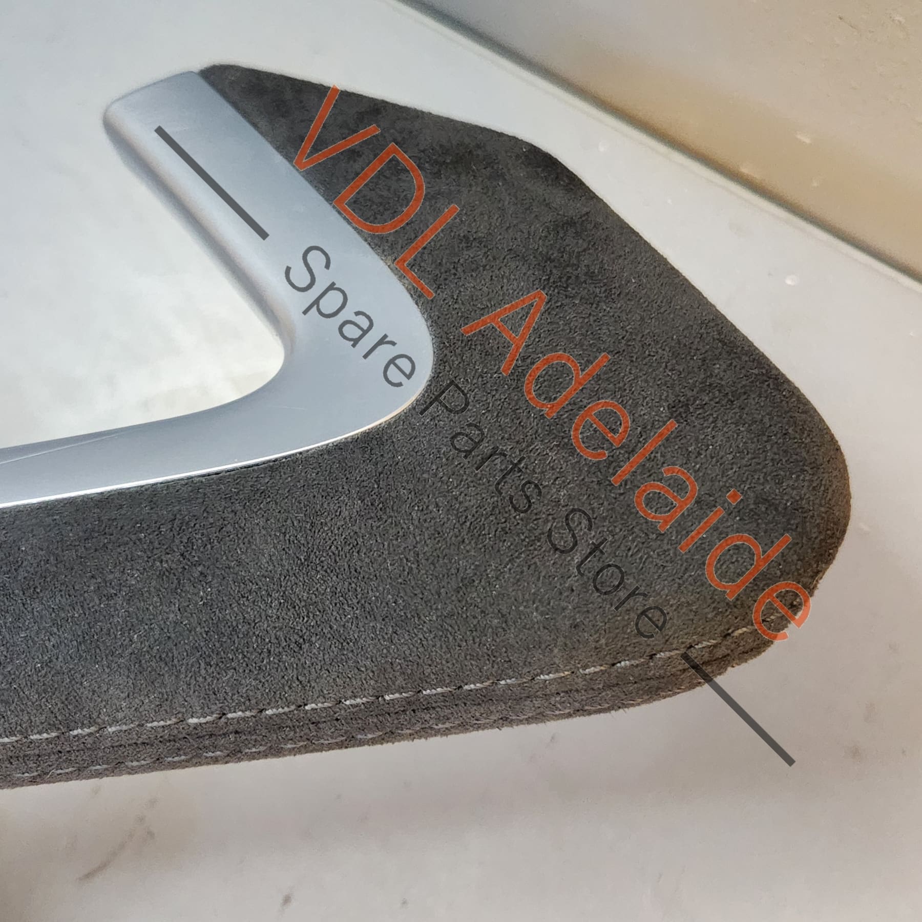Porsche 911 Left Side Alcantara Door Trim Interior Grab Handle 99155553301 2W0 - Image 6