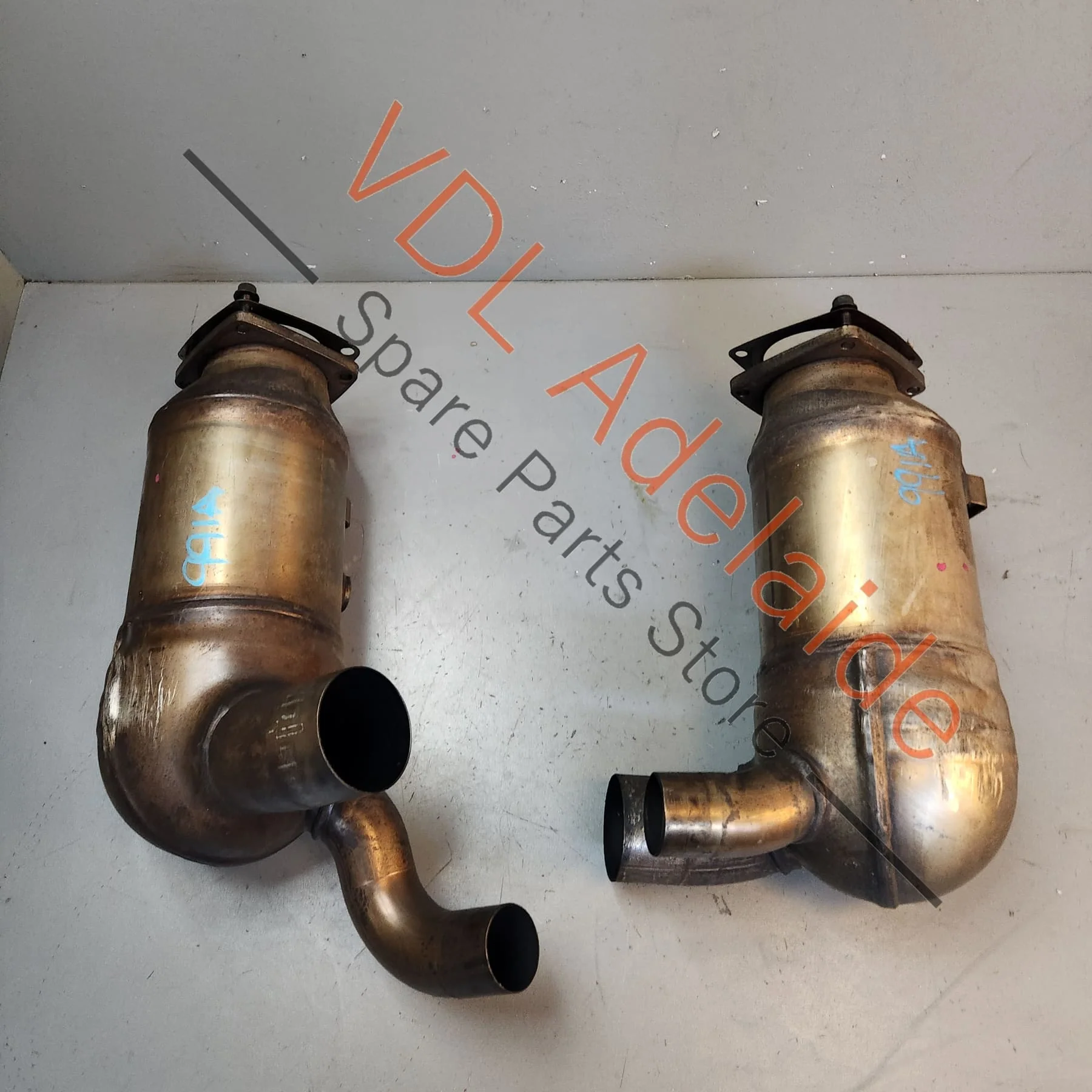 Porsche 911 991.2 3.0T Catalytic Converter Set for Sport Exhaust Models 9P1254400A 9P1254450A