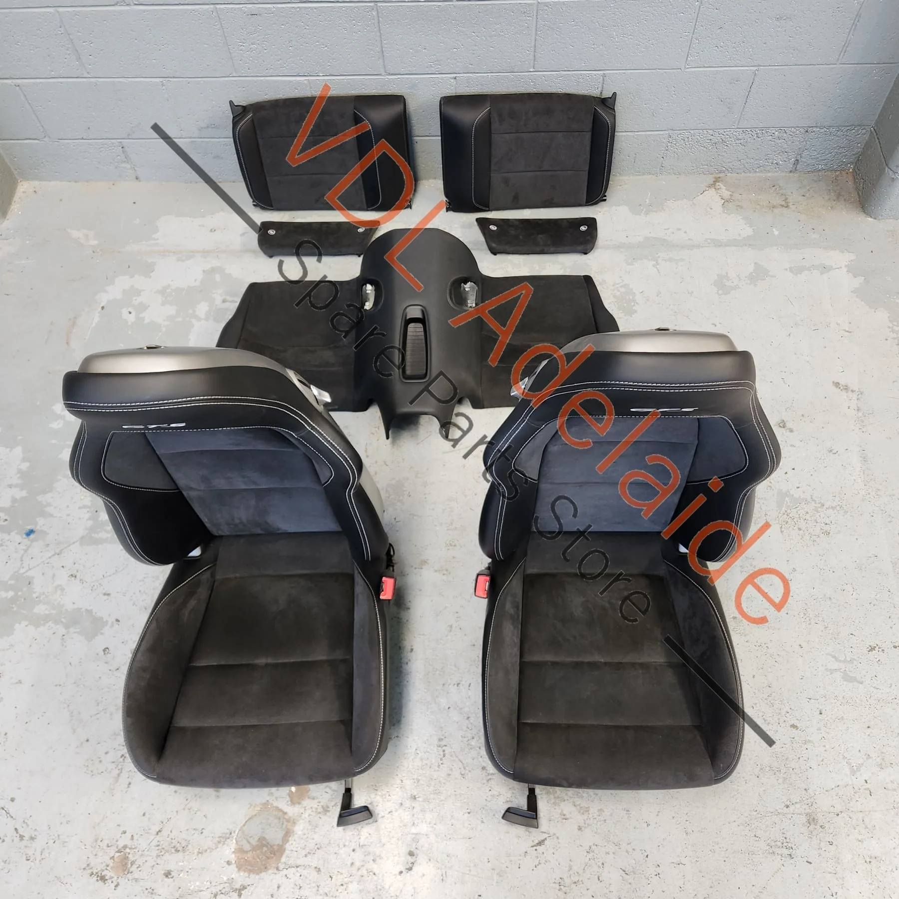 Porsche 911 991.2 GTS Alcantara Interior Sport Seat Set Front & Rear - Image 2