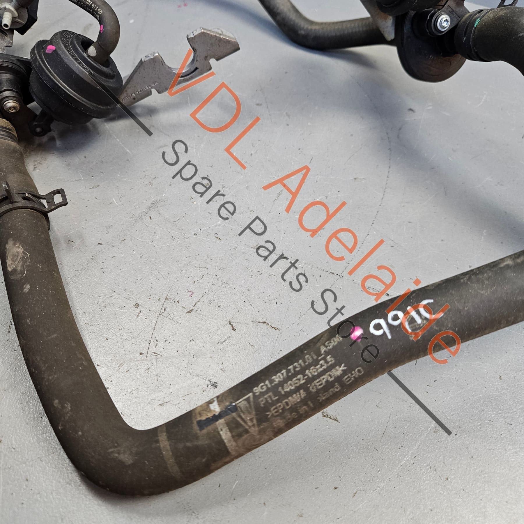Porsche 911 Gearbox Coolant Regulator Valve & Hose 7PP906283AA 9P1317233 9G130773101 - Image 4