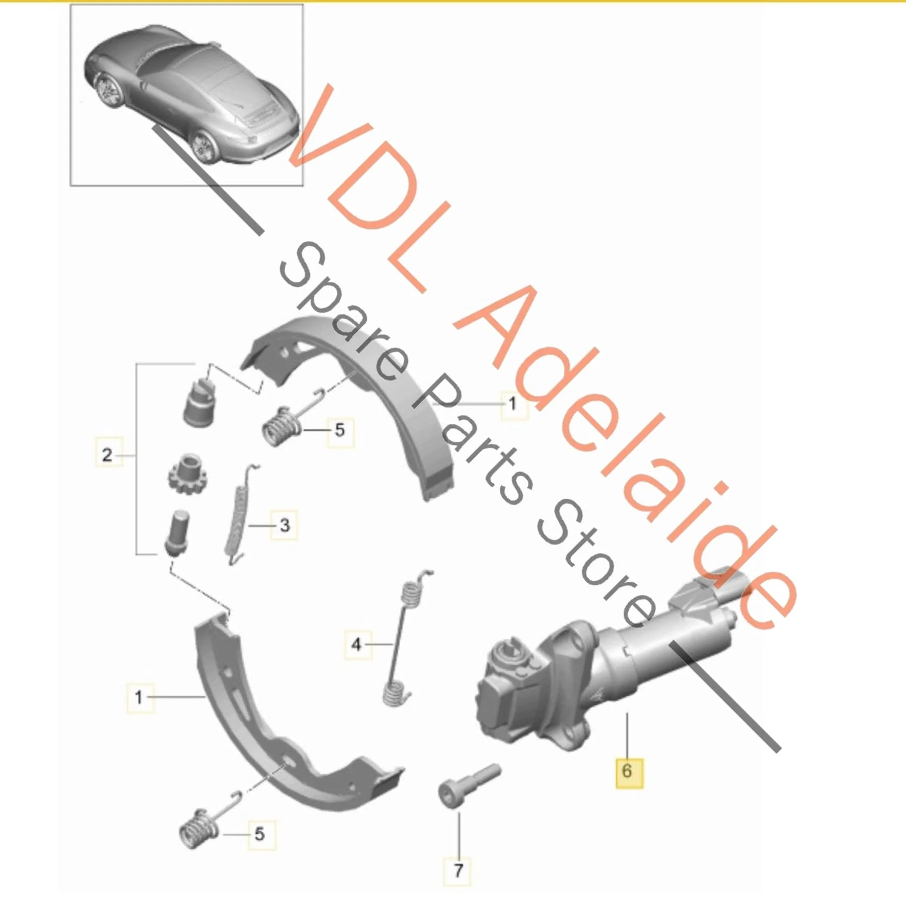 Porsche 911 991 Left Rear Electric Parking Brake Servomotor Servo 97035209105 298609403 - Image 2