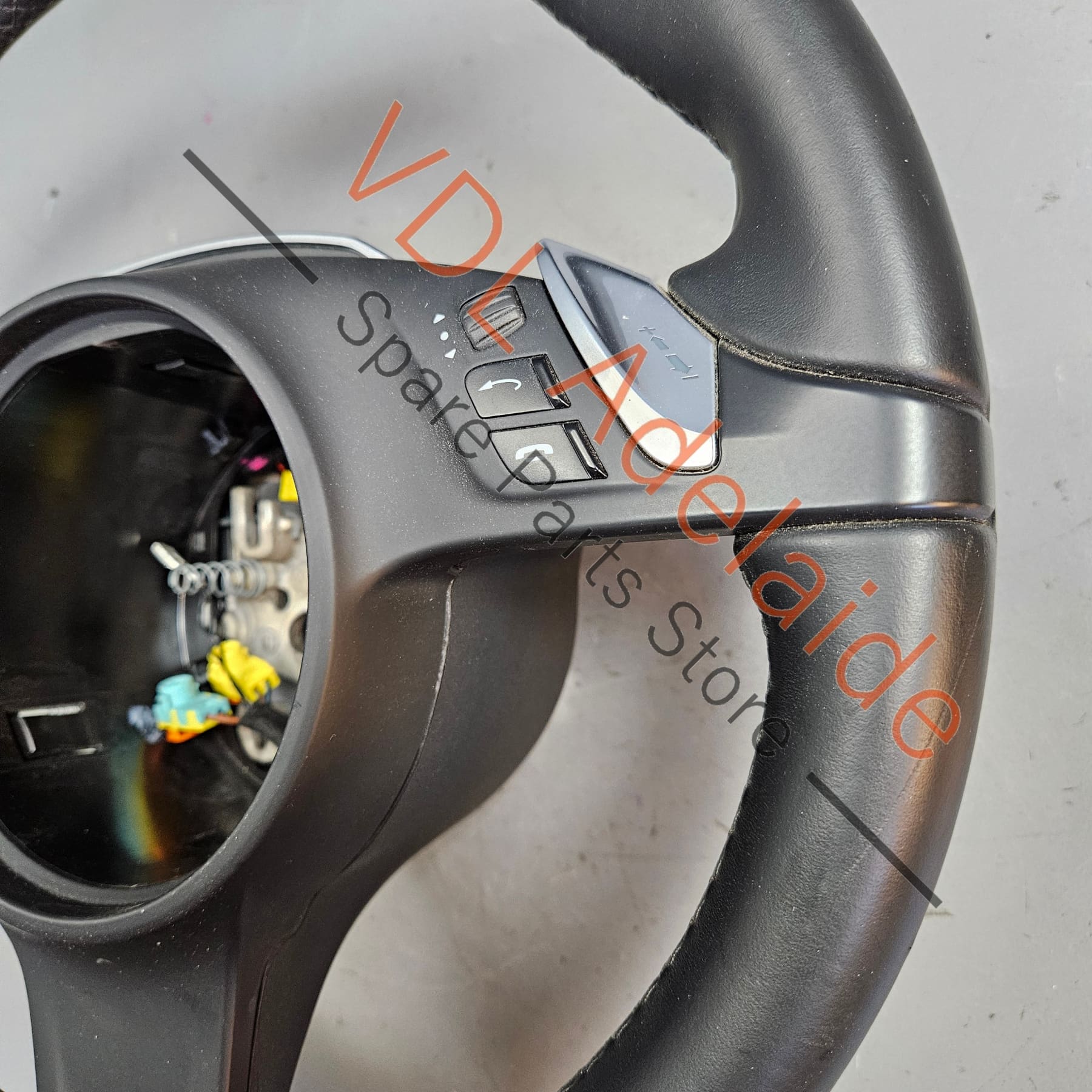 Porsche 911 991 Black Leather Multifunction Steering Wheel for PDK Auto 99134780373 - Image 5