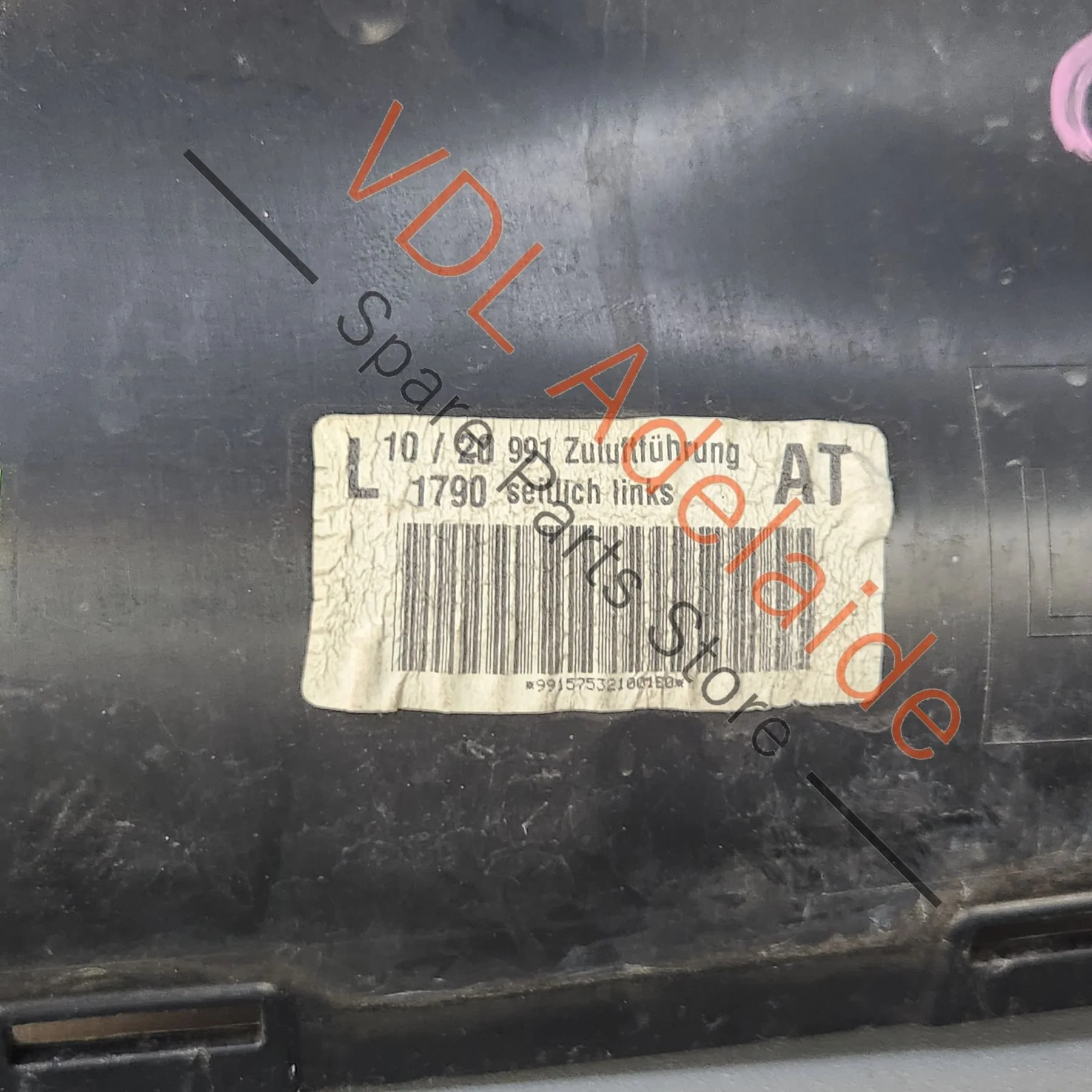 Porsche 911 991.1 Carrera S Front Left Radiator Air Guide Front Bumper 99157532100 1E0 - Image 4