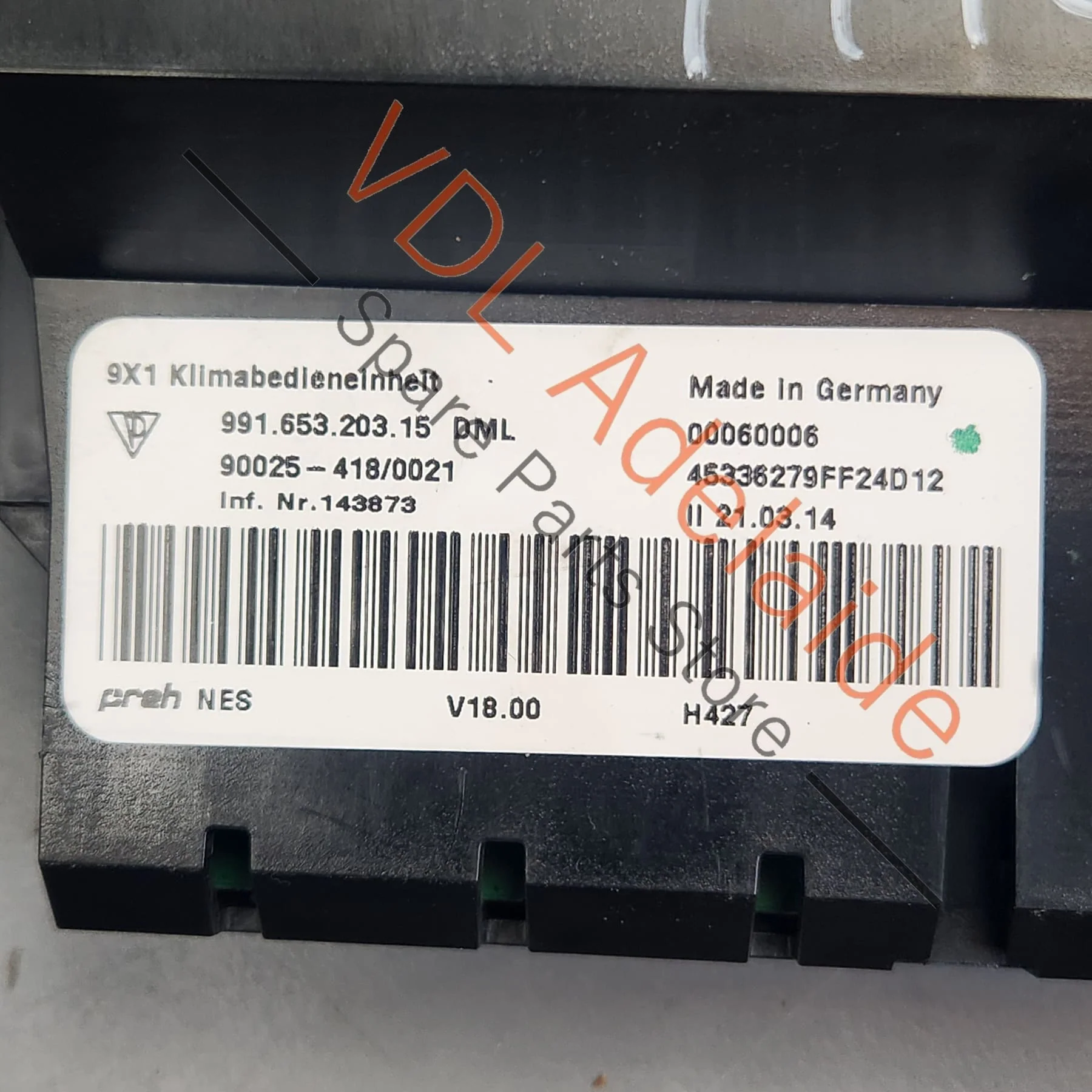 Porsche 911 991 Air Conditioning Centre Console Multiple Switch 99165320315 - Image 5