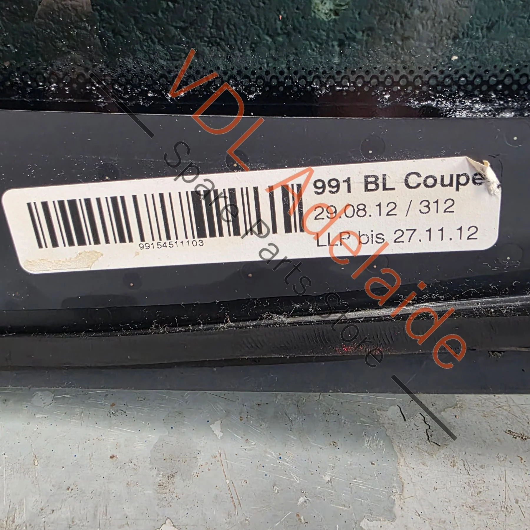 Porsche 911 991 Rear Window Glass 99154591103 99154591107 Without Wiper, privacy glass - Image 3