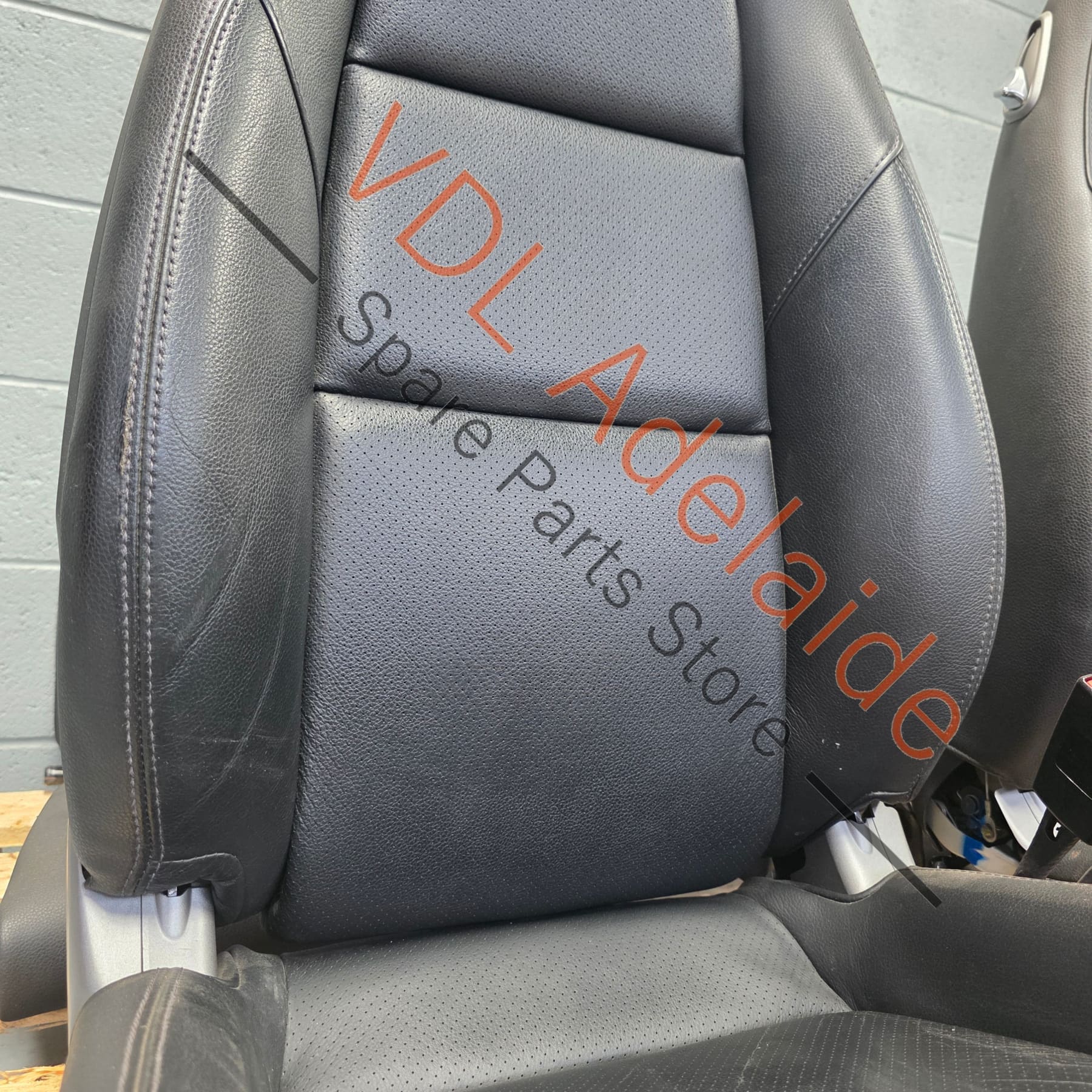 Porsche 911 991.1 Black Leather Seat Set 14 Way Adjust Electric Heated - Image 5