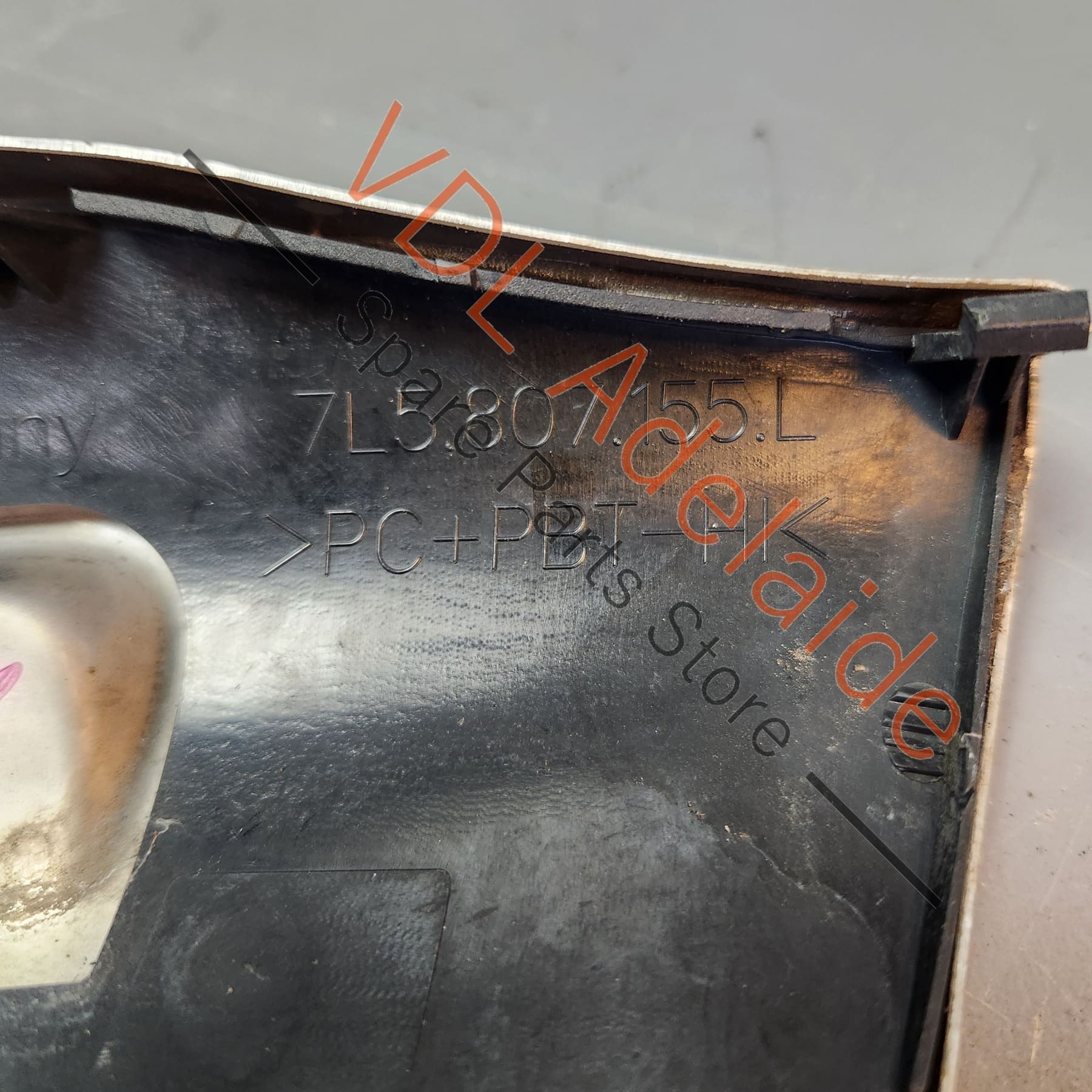 Porsche Cayenne 9PA 955 957 Turbo Front Bumper Stainless Steel Cover Trim Left LHS 95550515511 7L5807155L - Image 6