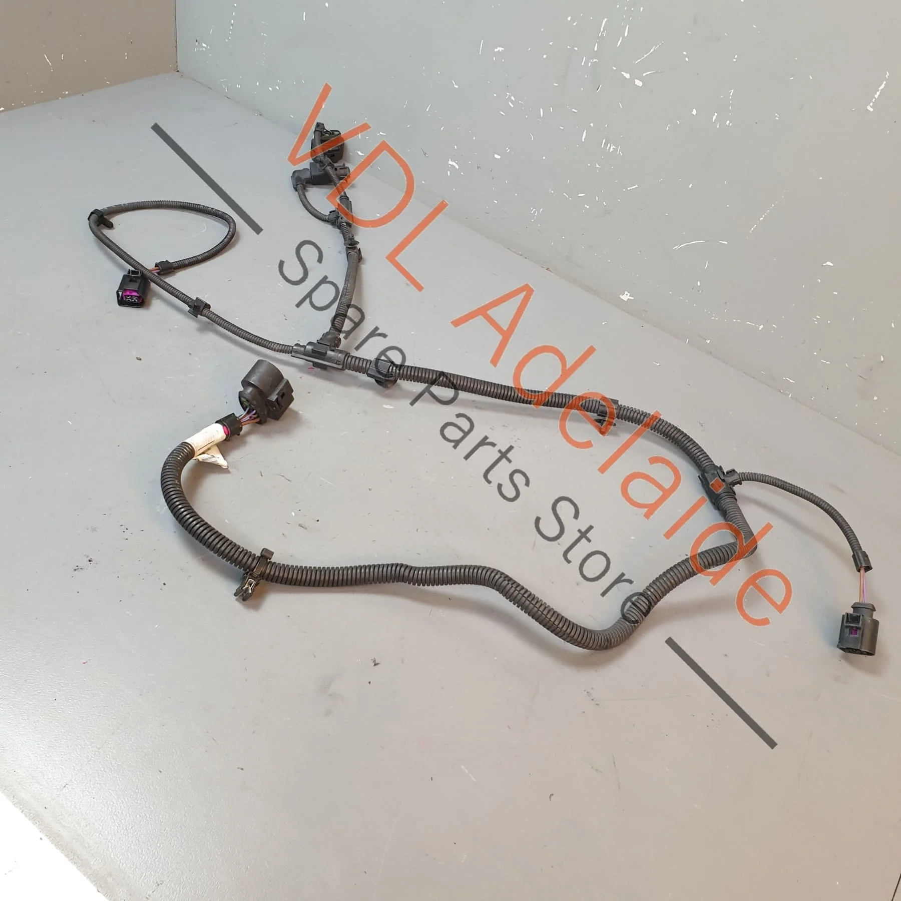 Porsche Cayenne Audi Q7 Radiator Support Wiring Harness to Bonnet Latch 7L5971073S - Image 2