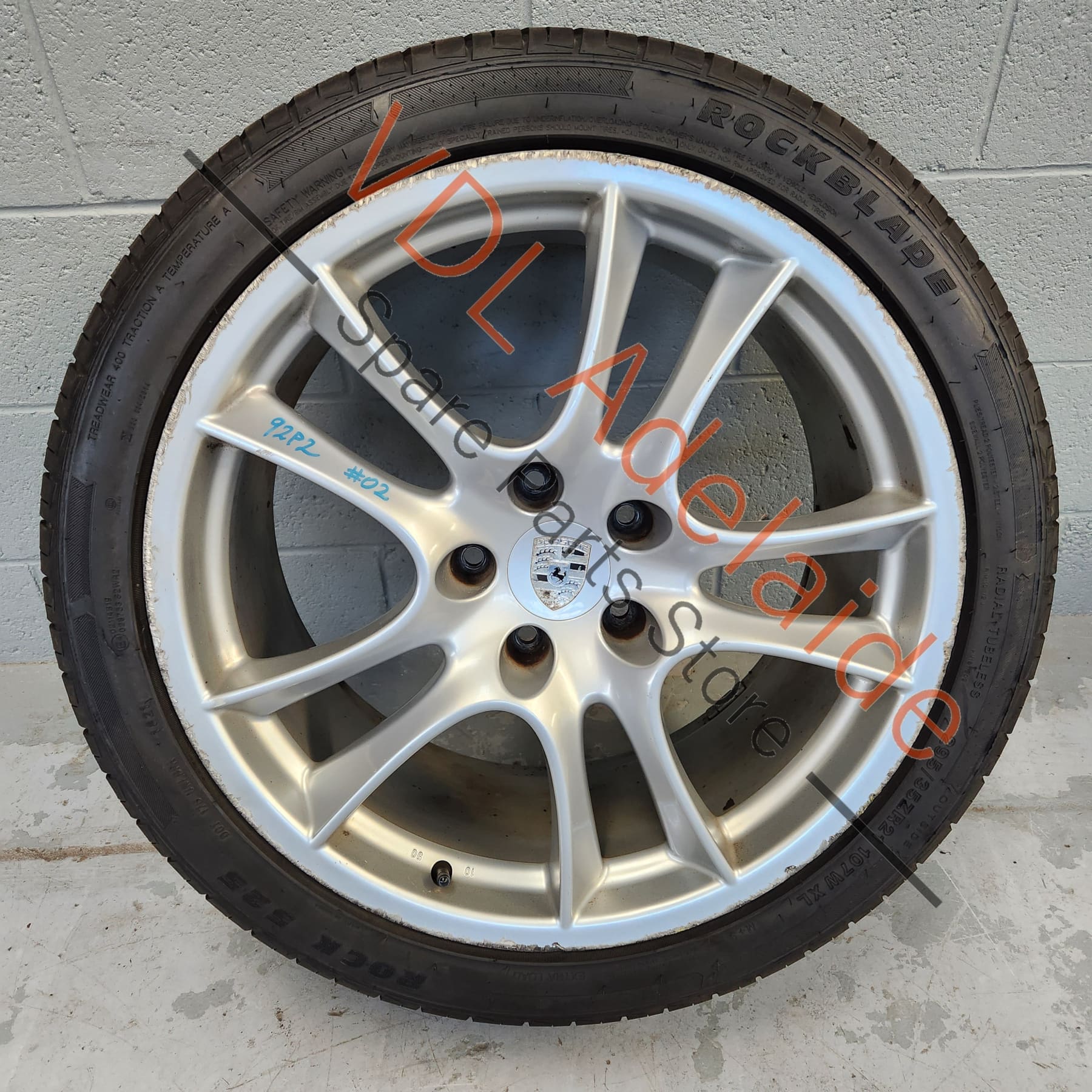 1x Porsche Cayenne 9PA 955 957 Turbo / GTS 21 x 10 Sport Design Alloy Rim Wheel #02 95536215600