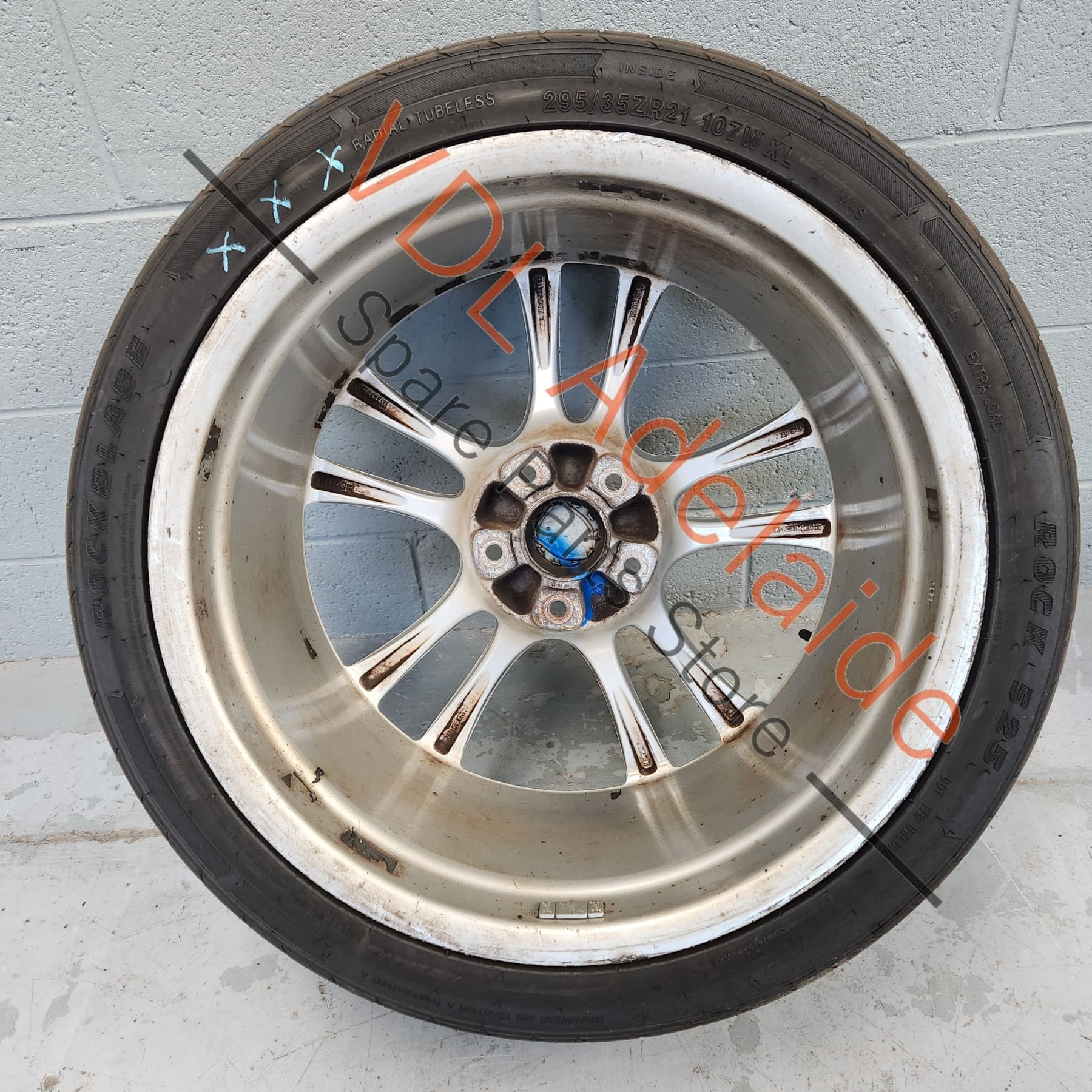 1x Porsche Cayenne 9PA 955 957 Turbo / GTS 21 x 10 Sport Design Alloy Rim Wheel #02 95536215600 - Image 10