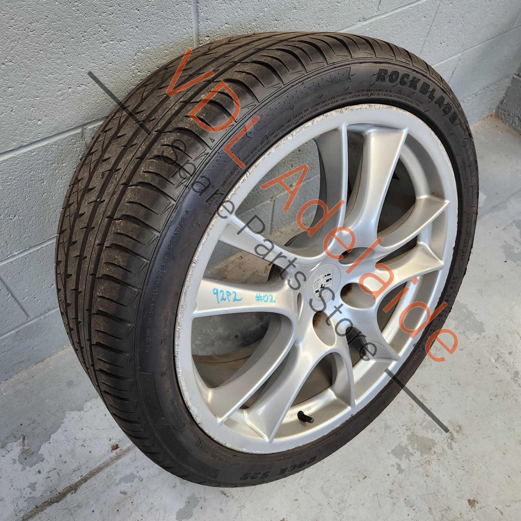 1x Porsche Cayenne 9PA 955 957 Turbo / GTS 21 x 10 Sport Design Alloy Rim Wheel #02 95536215600 - Image 2