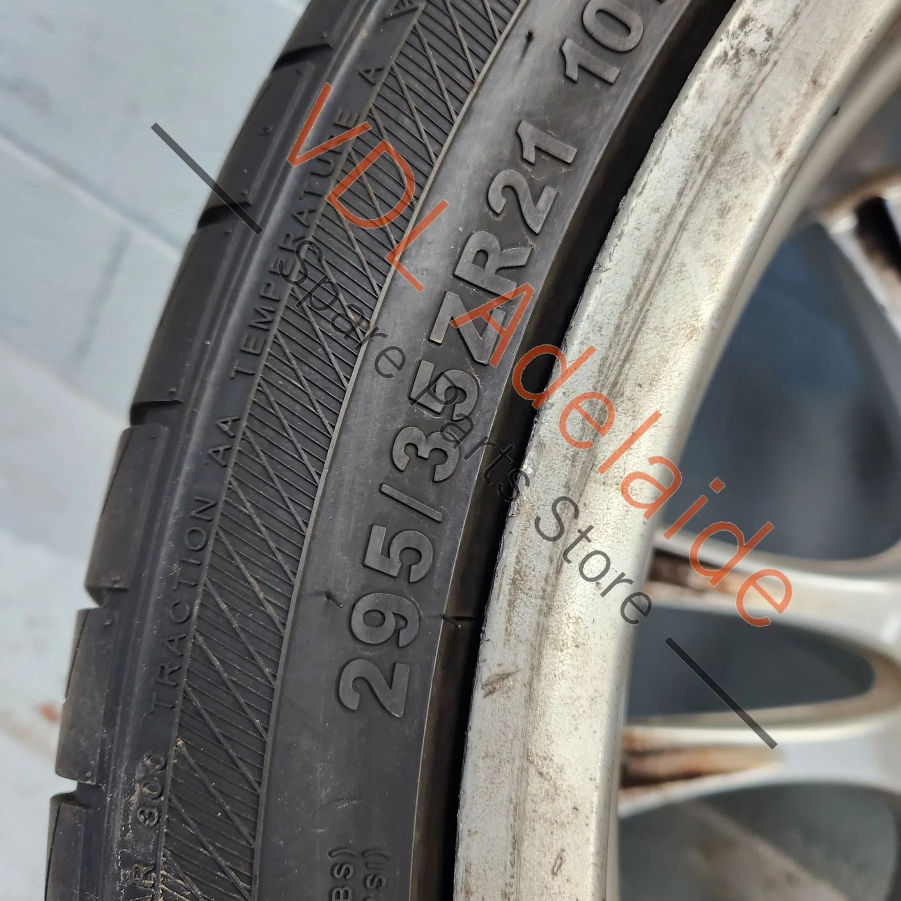 1x Porsche Cayenne 9PA 955 957 Turbo / GTS 21 x 10 Sport Design Alloy Rim Wheel #04 95536215600 - Image 10
