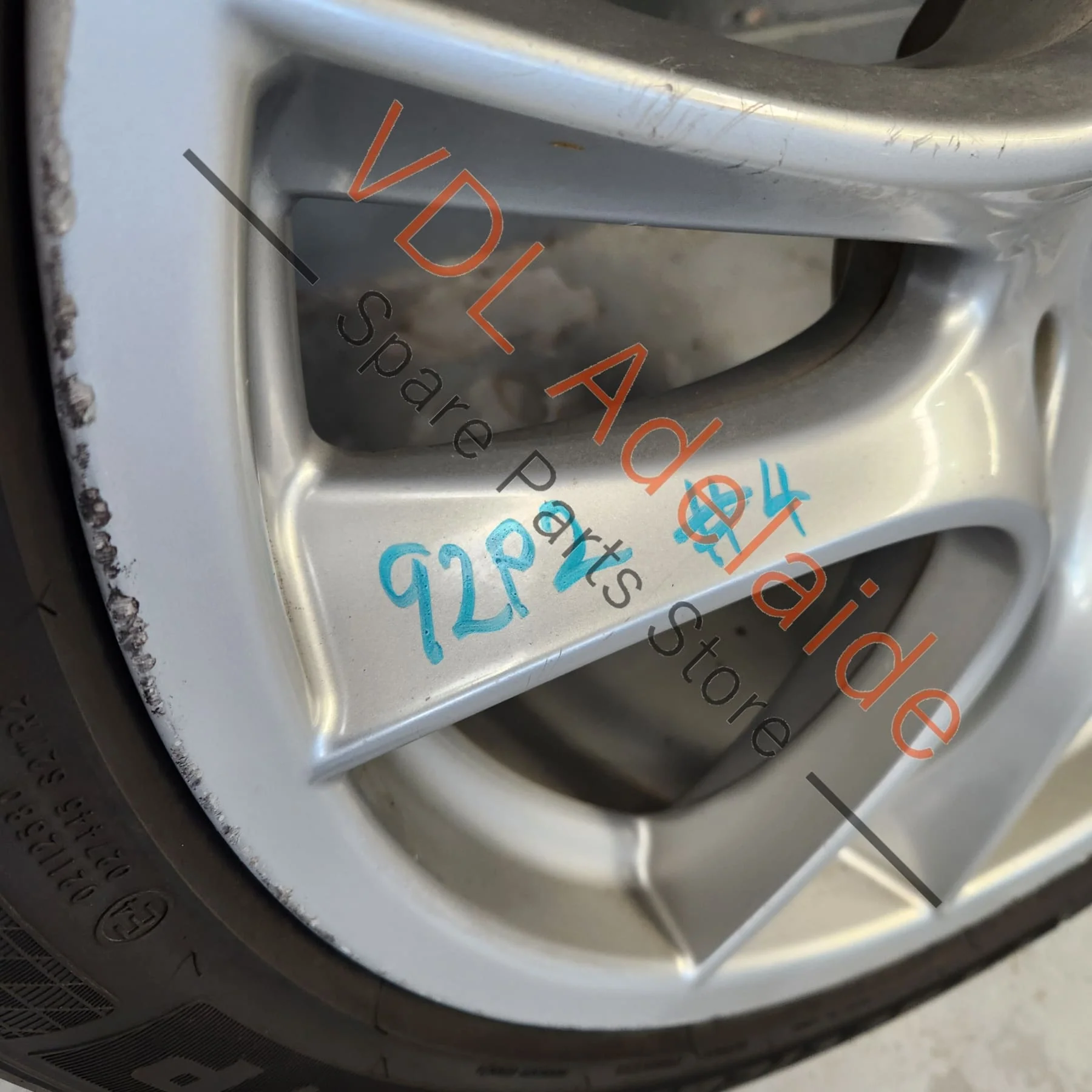 1x Porsche Cayenne 9PA 955 957 Turbo / GTS 21 x 10 Sport Design Alloy Rim Wheel #04 95536215600 - Image 5
