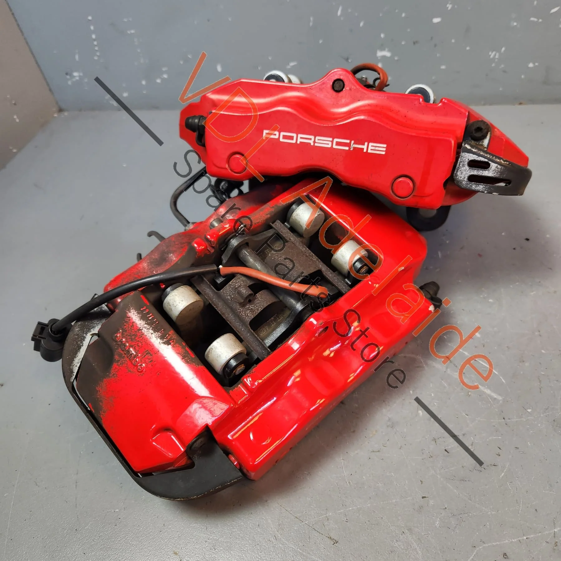 Pair of Porsche Cayenne GTS Rear Brembo 4x Piston Brake Calipers 18ZR Suit 330mm x28mm Rotor