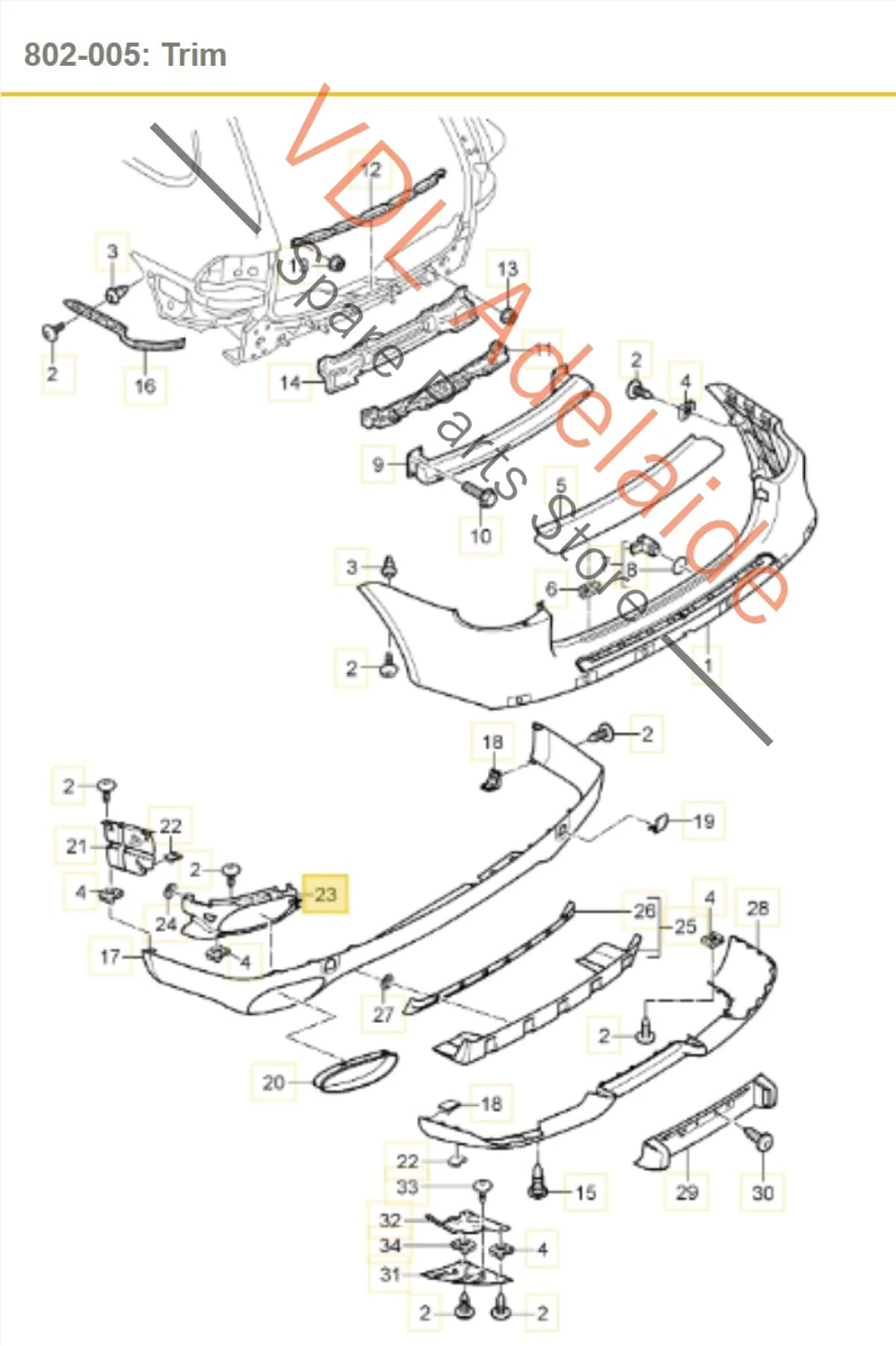 Porsche Cayenne GTS Rear Inner Bumper Mouting Bracket Right Side - Image 2