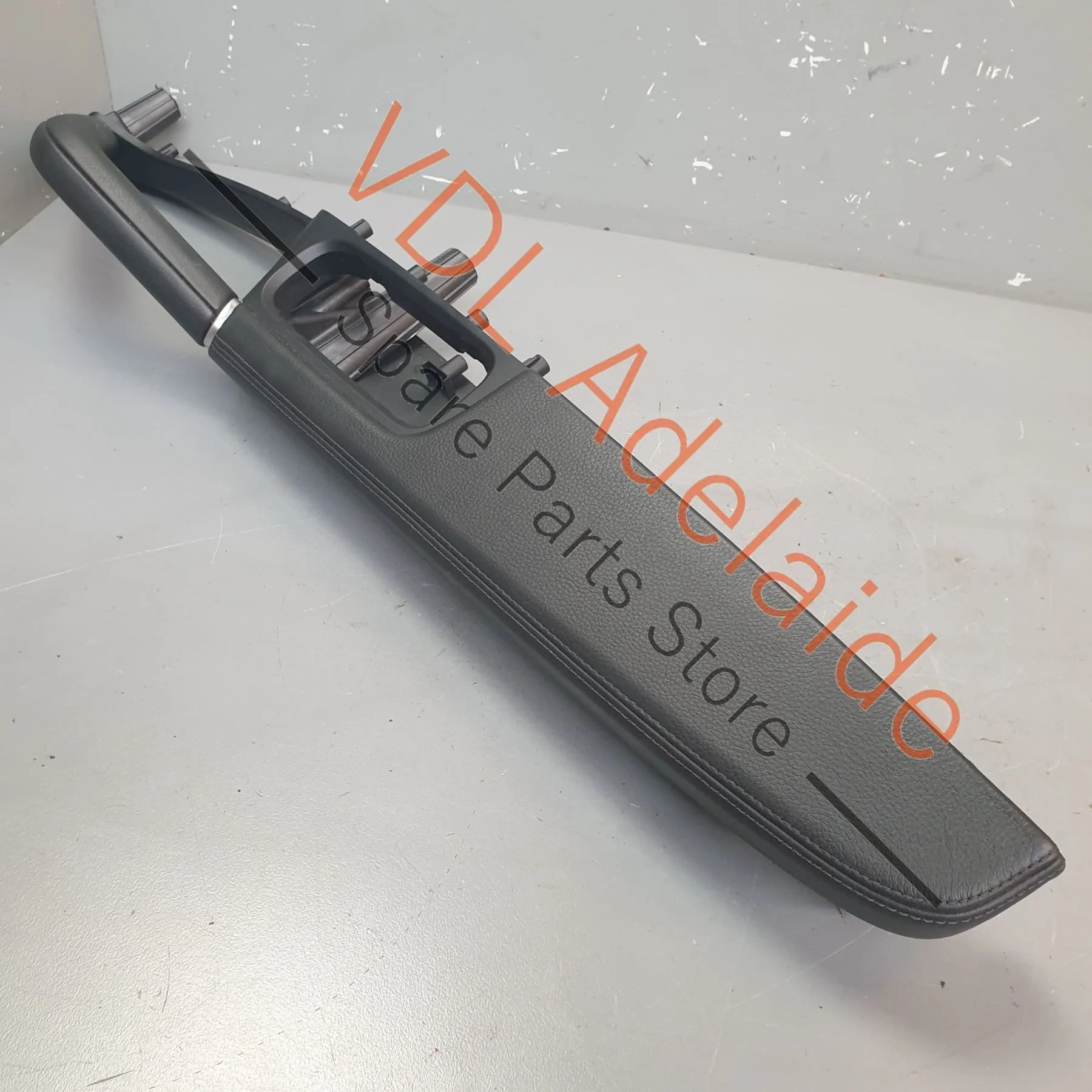 Porsche Cayenne E3 9YA 9YB Front Right Interior Armrest Door Handle Pull Grip Black Leather
