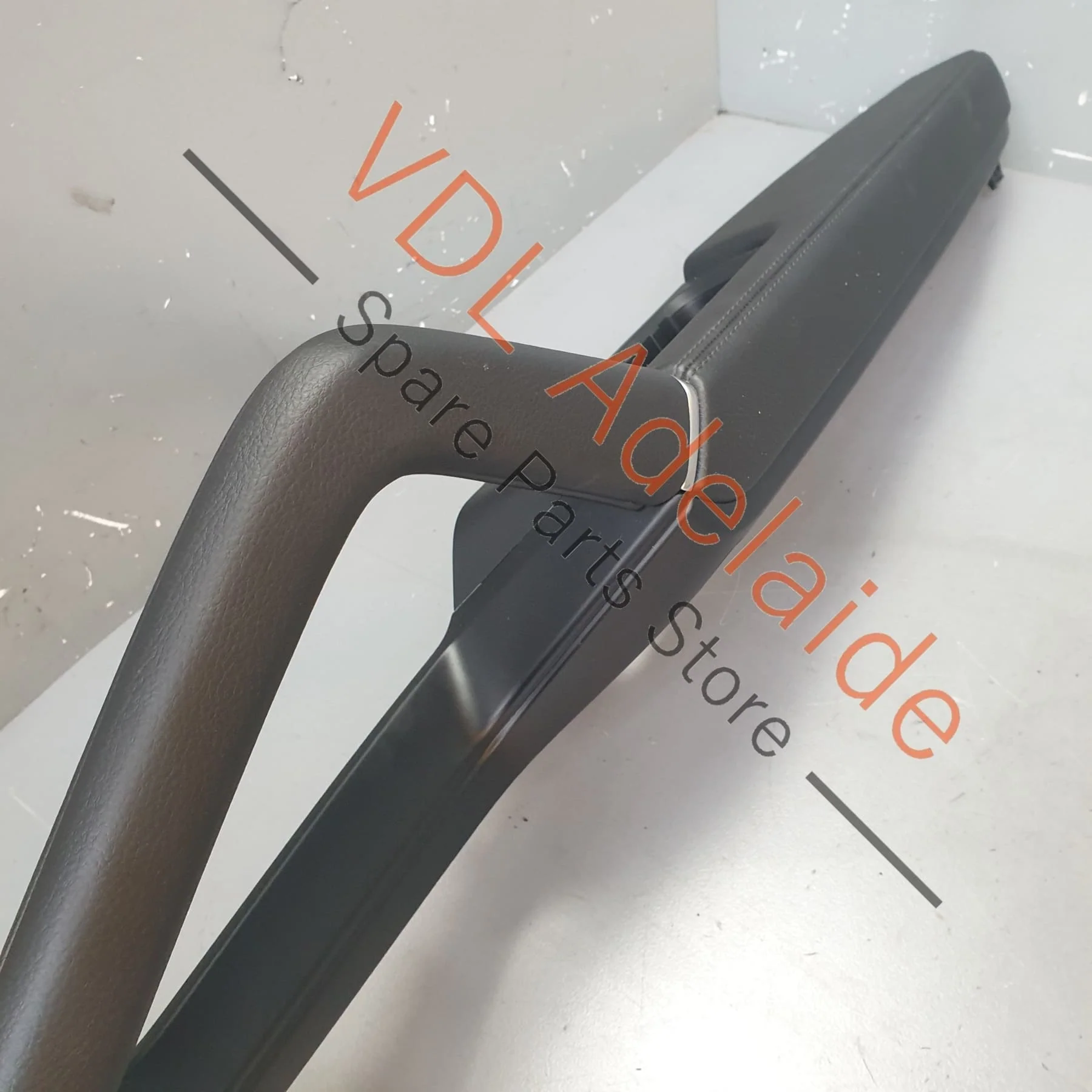 Porsche Cayenne E3 9YA 9YB Front Right Interior Armrest Door Handle Pull Grip Black Leather - Image 6