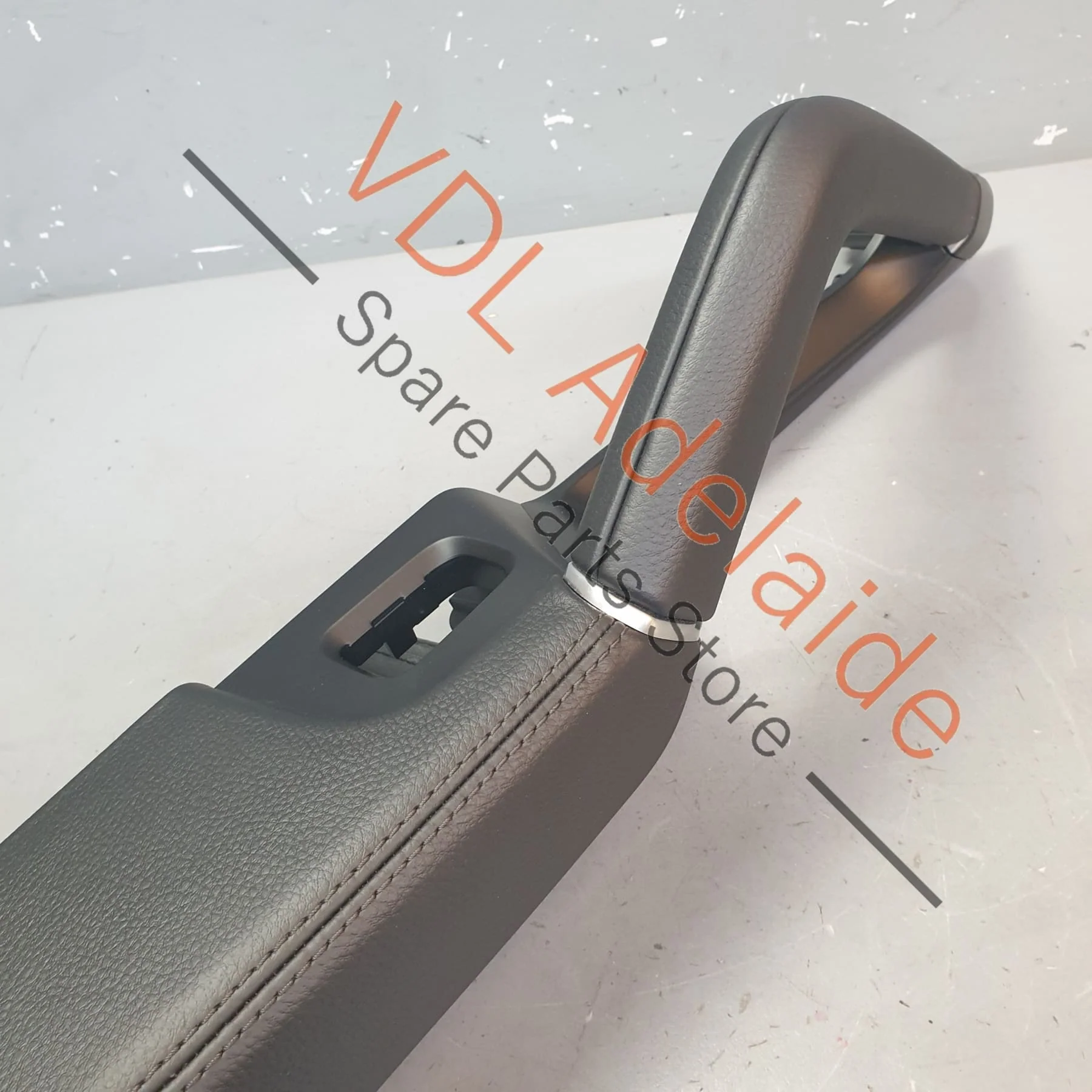 Porsche Cayenne E3 9YA 9YB Rear Left Interior Armrest Door Handle Pull Grip Black Leather - Image 3
