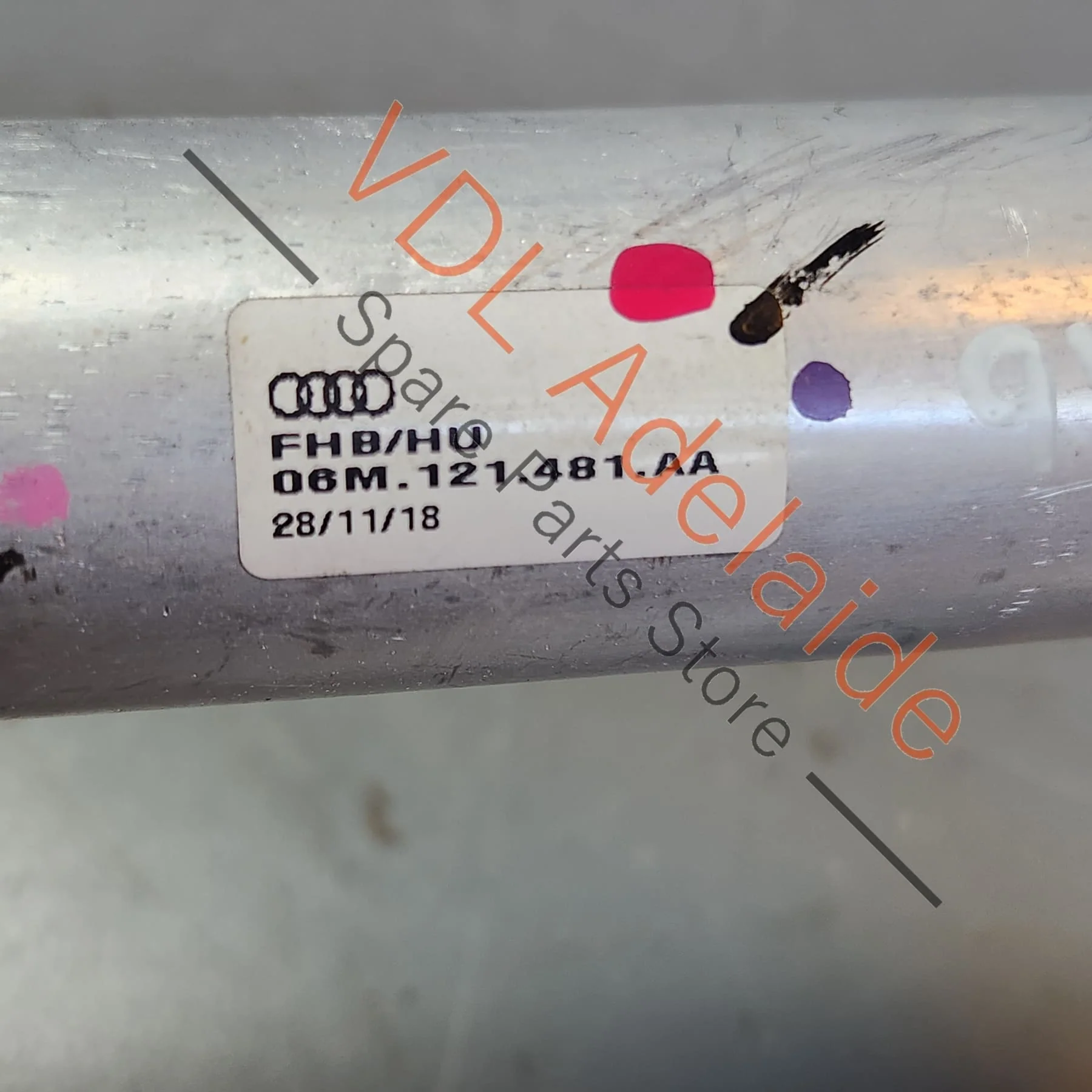 Porsche Cayenne 2.9 V6 Coolant Pipe Front Upper Aluminium 9A7121481A 06M121481AA - Image 7