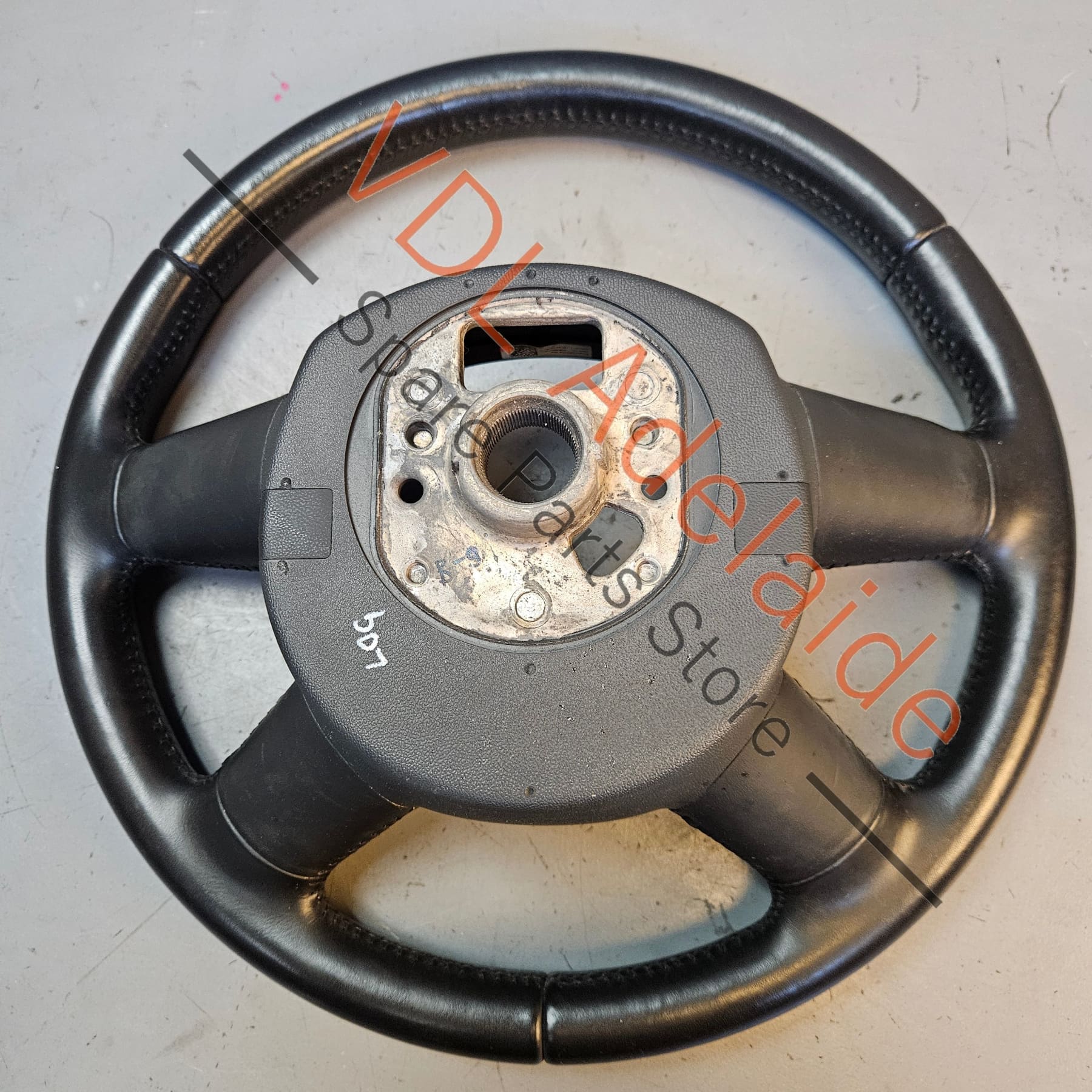 Audi A4 B8 8K 08-16 Black Leather Steering Wheel Soul Black 8K0419091BG - Image 6