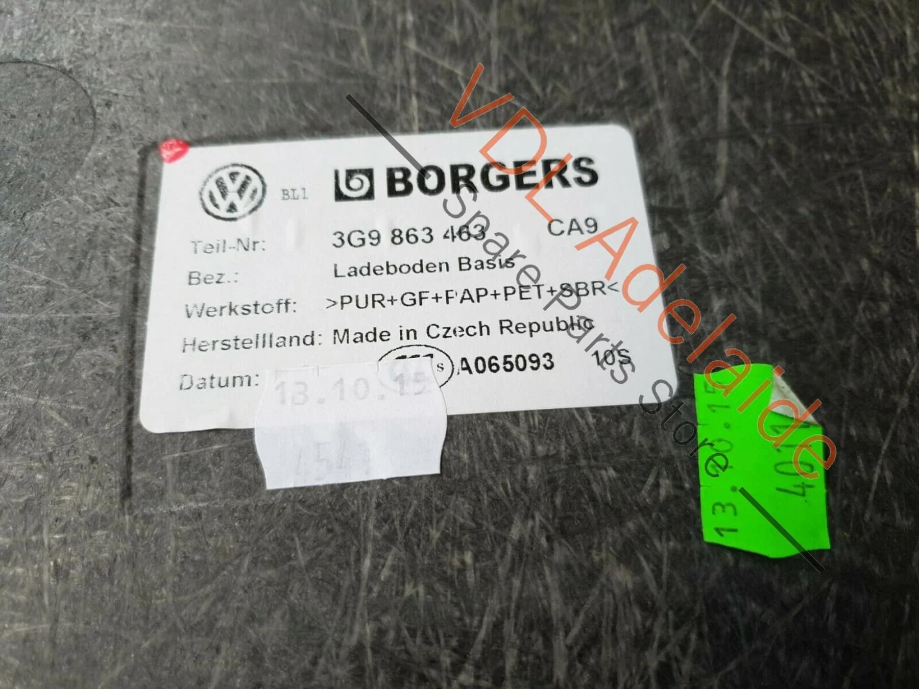 VW Passat Varinat Alltrack B8 3G Boot Floor Base Loading Liner 3G9863463 PAT2 - Image 6