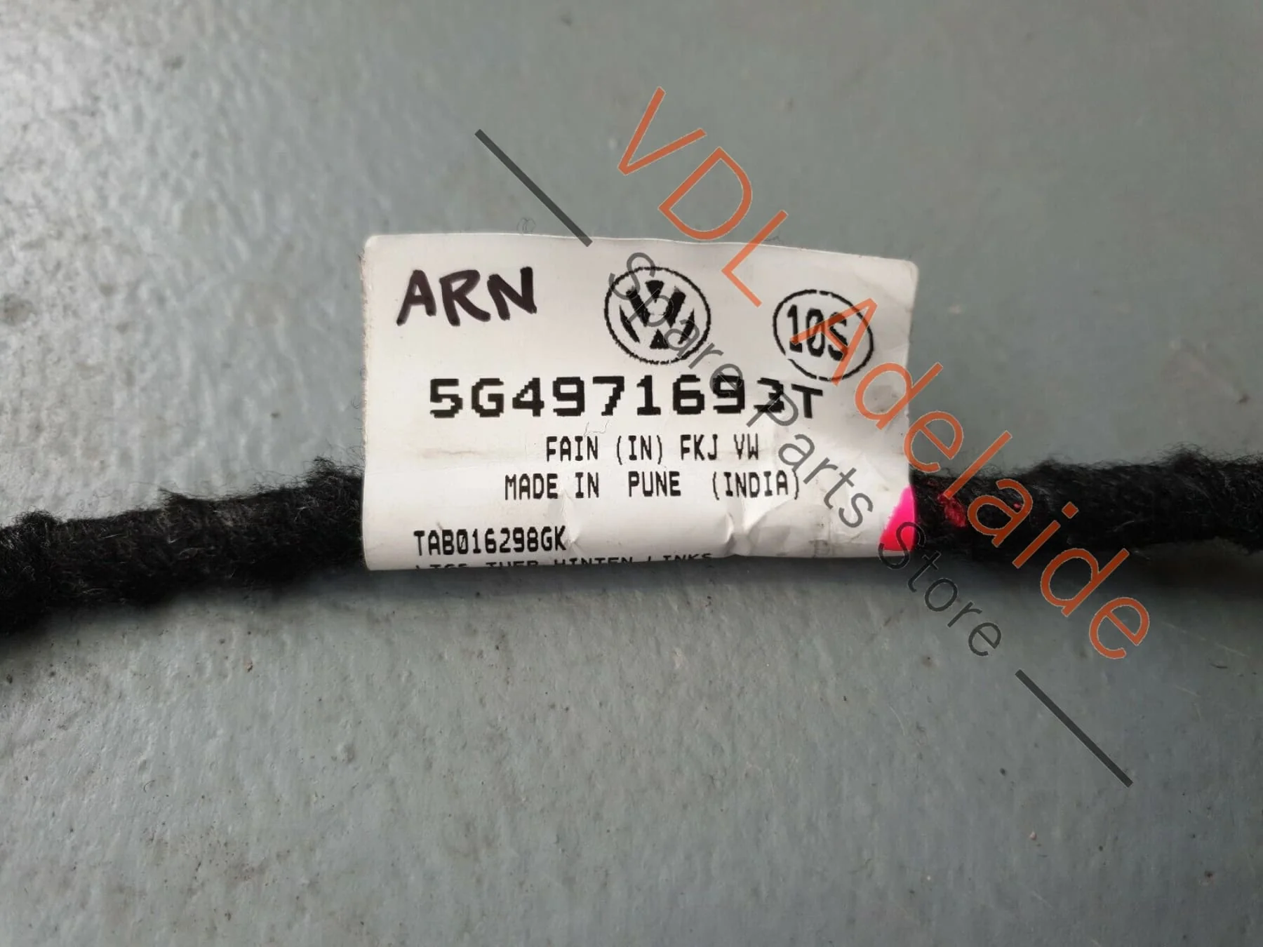 Volkswagen VW Golf Mk7 Rear Left Door Wiring Cable Harness 5G4971693T ARN1 - Image 3