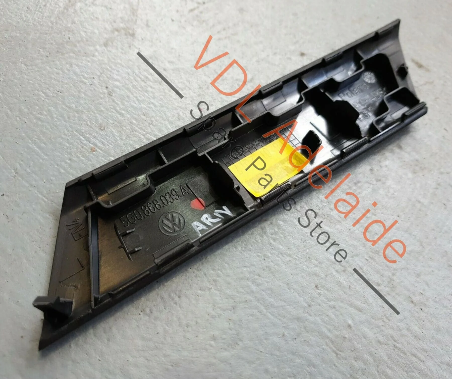 VW Golf Mk7 Left Side Interior Door Handle Inlay Trim 5G0868039A ARN1 - Image 3