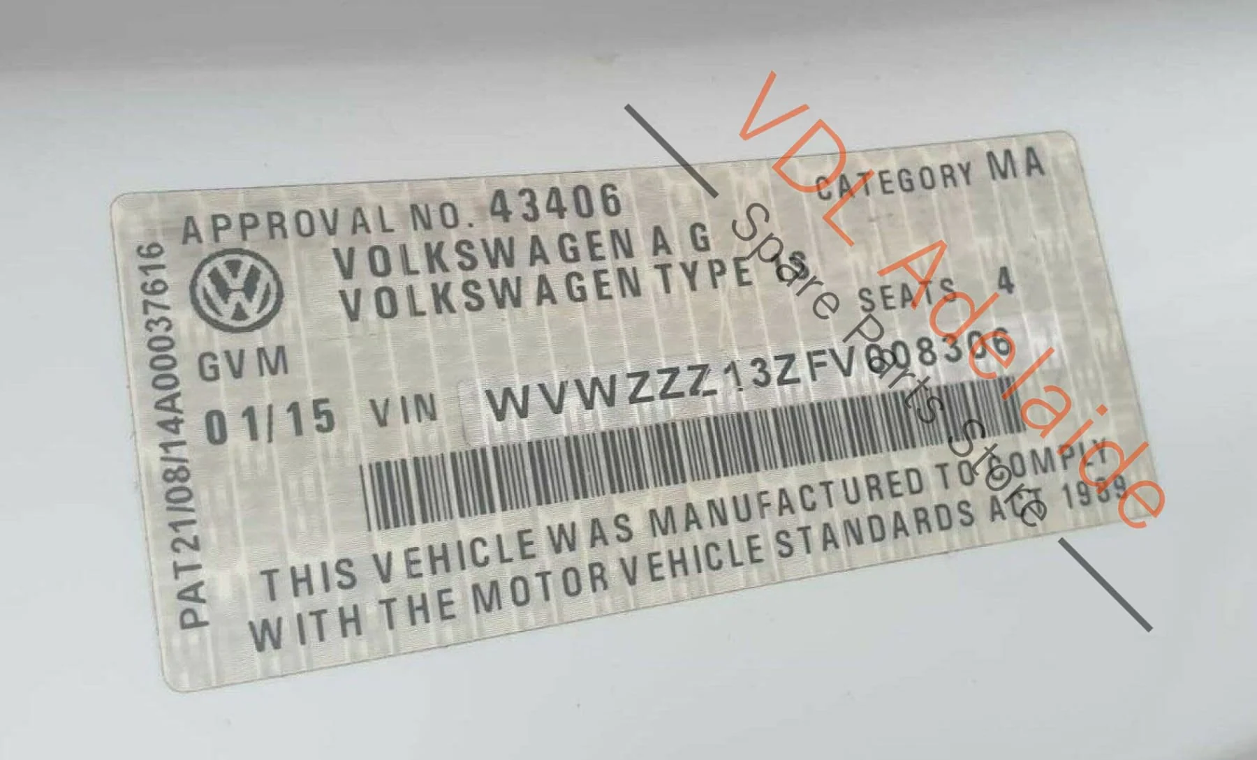 Volkswagen VW Scirocco Mk3 Parking PDC Sensor OEM 5Q0919275 Pure White LC9A 0Q0Q - Image 8