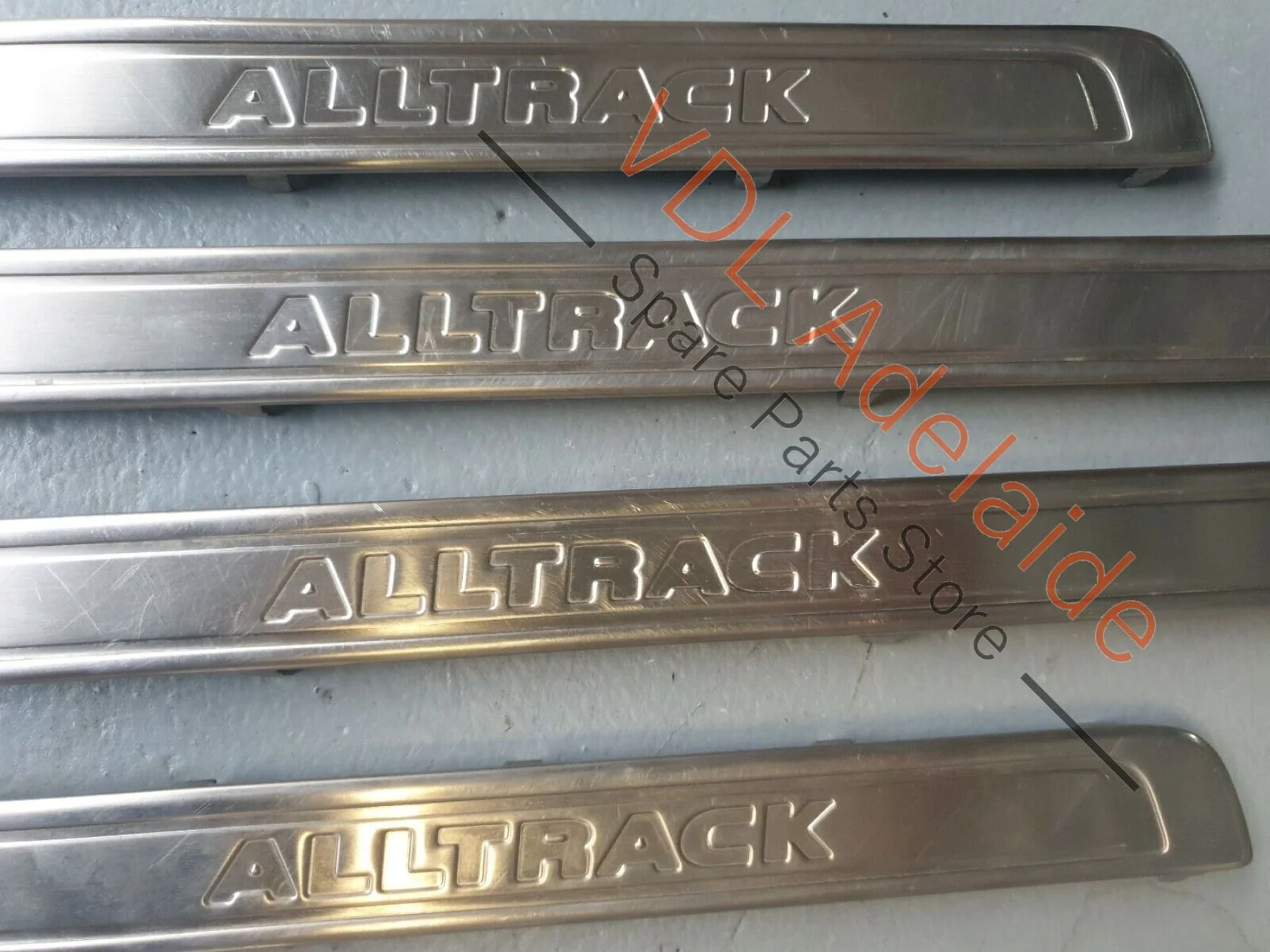 VW Passat Alltrack B8 3G Stainless Door Sill Scuff Plate Trim Insert Set PAT2 - Image 3