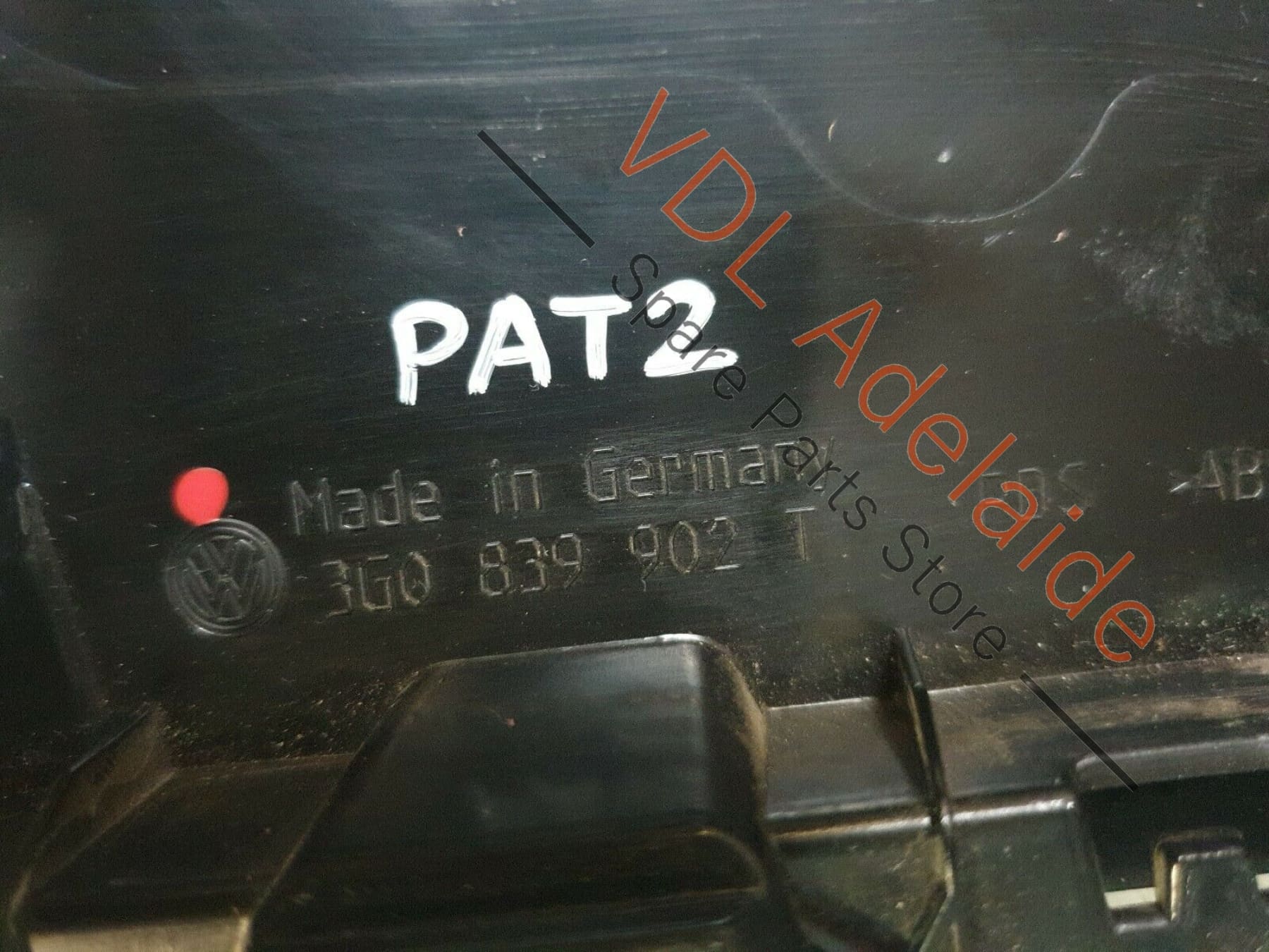 VW Passat B8 3G Rear Right Exterior Door B-Pillar Black Trim 3G0839902T PAT2 - Image 9