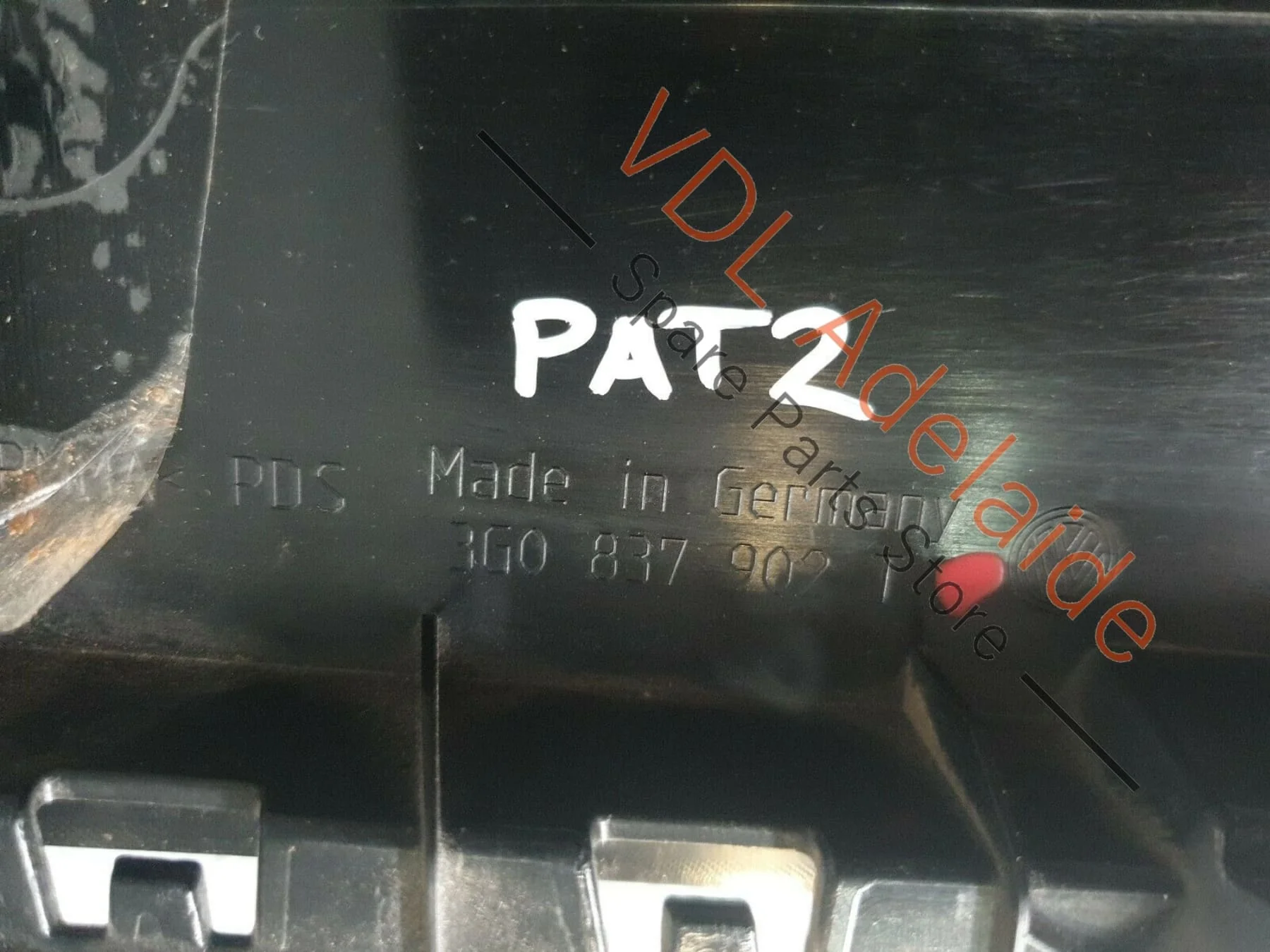 VW Passat B8 3G Front Right Exterior Door B-Pillar Black Trim 3G0837902T PAT2 - Image 5