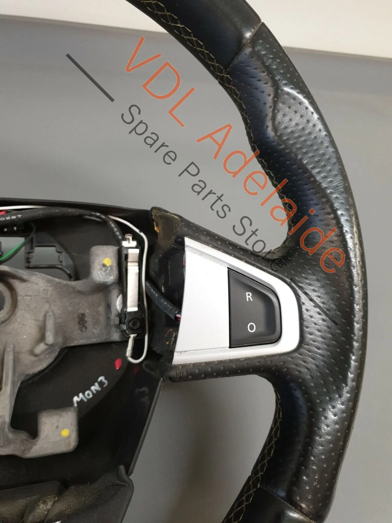 Renault Megane 3 III RS 250 265 275 Steering Wheel Yellow Stitch 609581499 MON3 - Image 3
