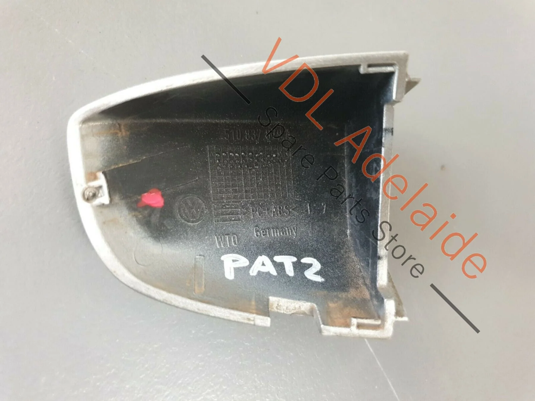 VW Passat Tiguan Door Lock Cover Trim Cap 510837879A Tungsten Silver LB7W PAT2 - Image 6