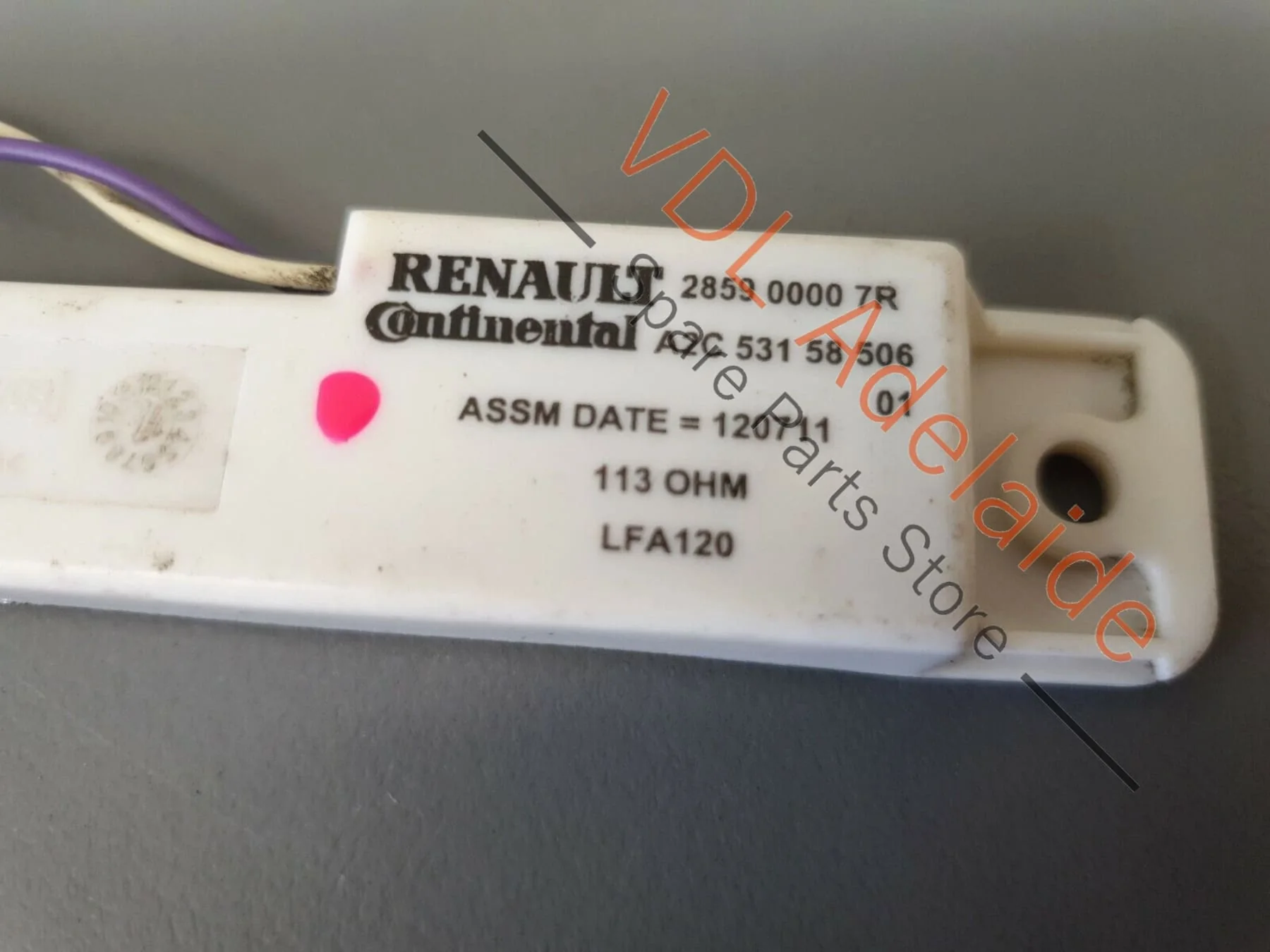 Renault Megane 3 X95 RS 265 Keyless Entry Aerial Sensor Module 285900007R - Image 3