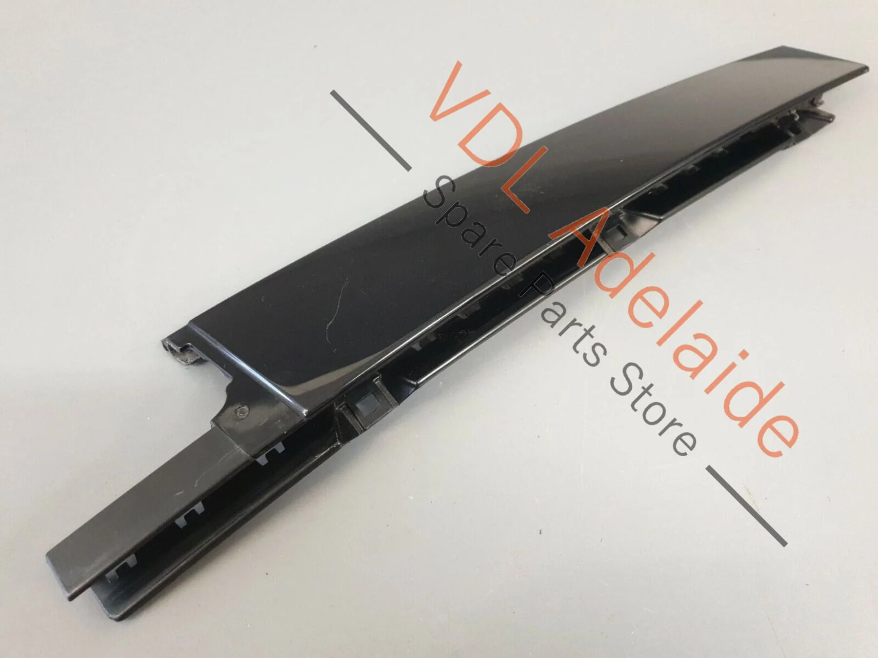 VW Passat B8 3G Rear Left Exterior Door B-Pillar Trim Black 3G0839901T PAT4 - Image 2