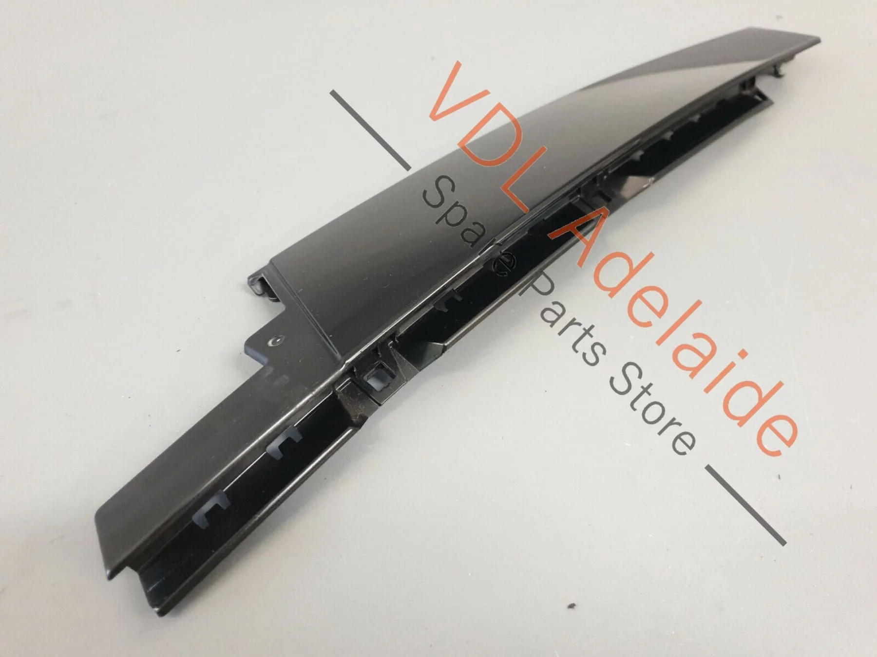 VW Passat B8 3G Front Right Exterior Door B-Pillar Trim Black 3G0837902T PAT4 - Image 2