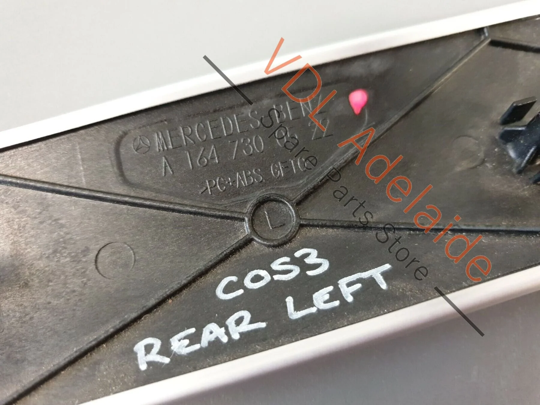 Mercedes W164 ML-Class Interior Door Trim Rear Left Silver A1647300522 - Image 5