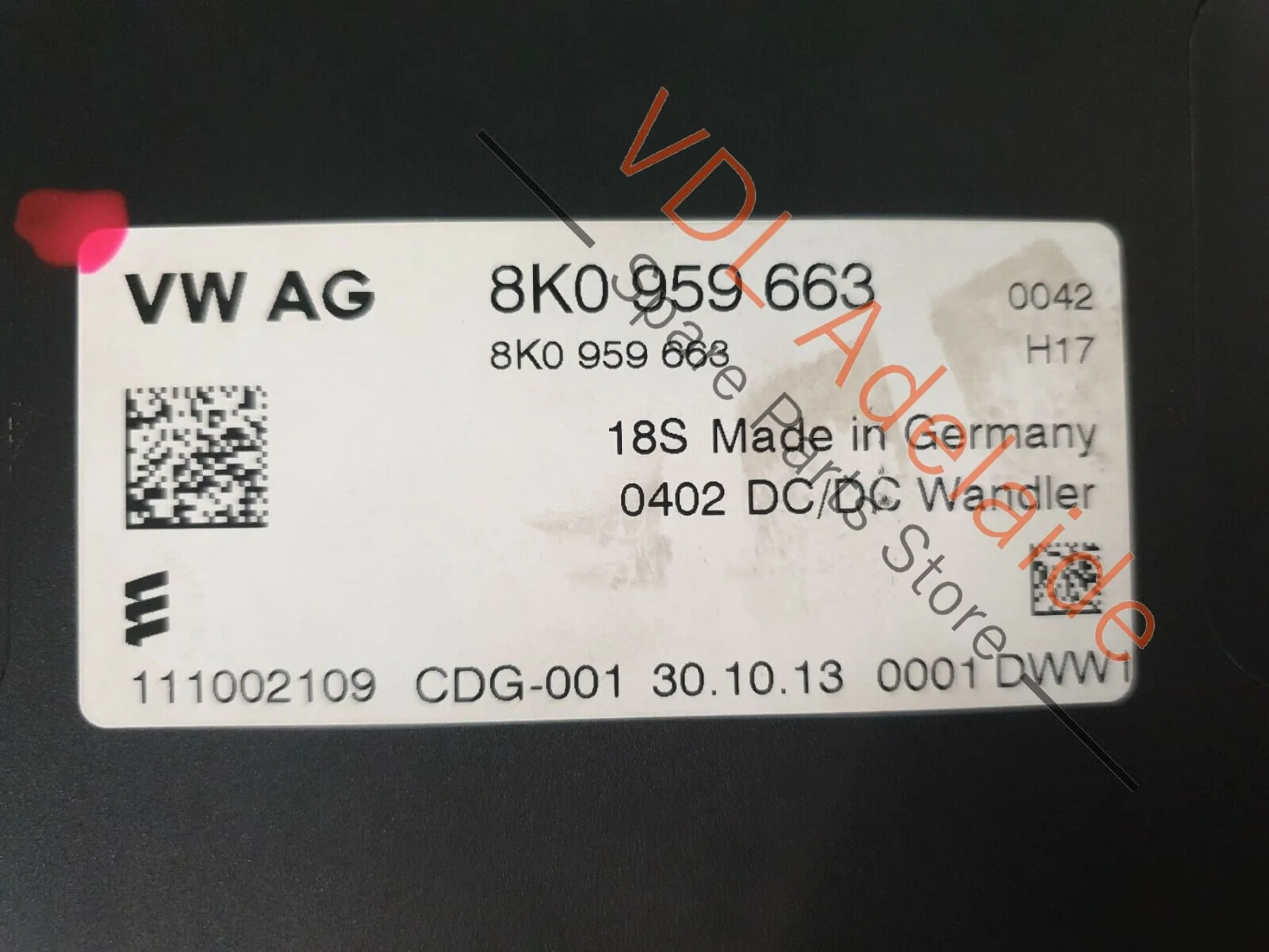 Audi A5 SQ5 Q5 8R 400W Voltage Stabiliser Stabilizer 8k0959663 OSC2 - Image 4