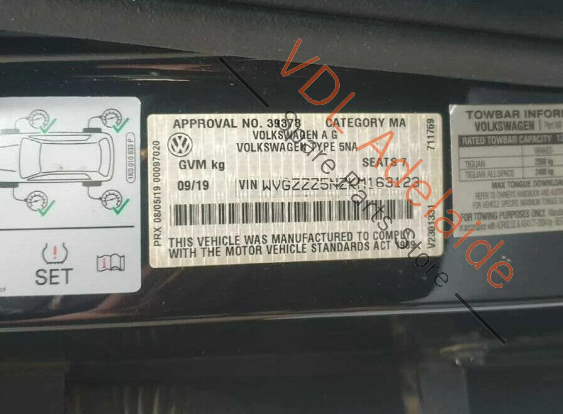 VW Tiguan R Mk2 5NA Rear Hatch Tailgate Control Module 5Q0959107Q JES3 - Image 6