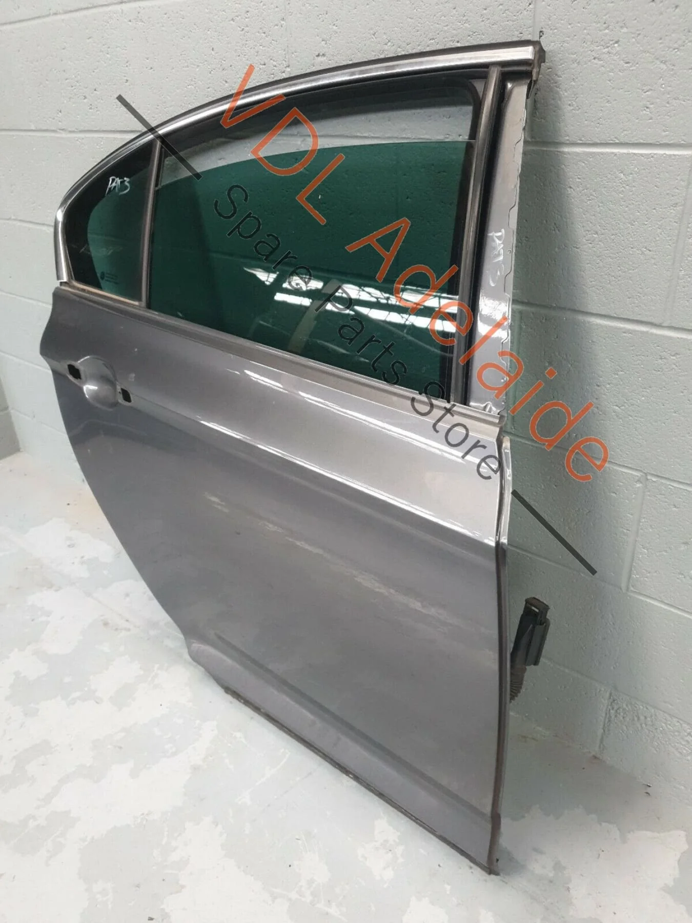 VW Passat R-Line B8 3G Rear Right Door Shell Panel Indium Grey LR7H PAT3 - Image 2