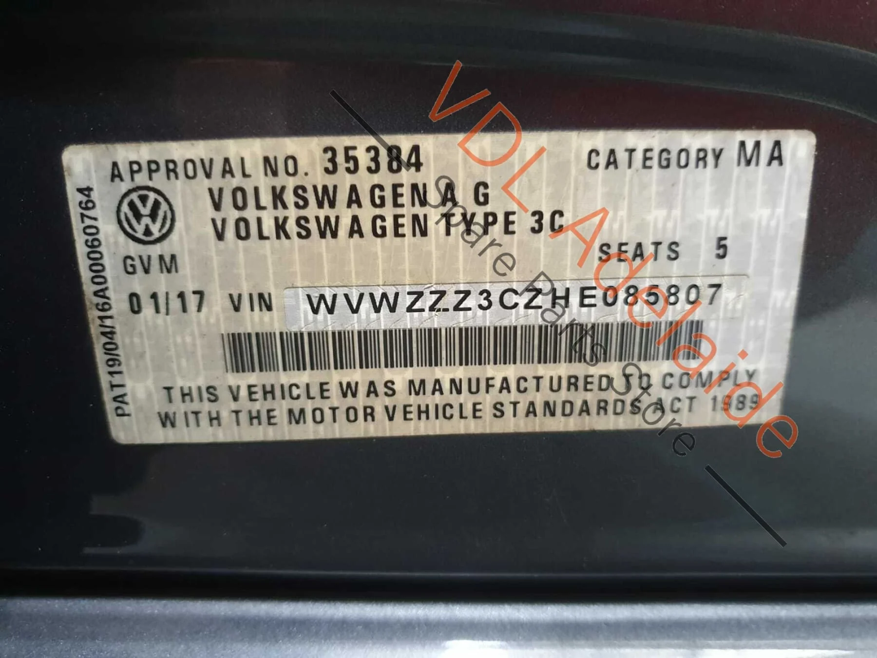 VW Passat R-Line B8 Windscreen Light Rain Humidity Sensor 5q0955547B PAT3 - Image 6