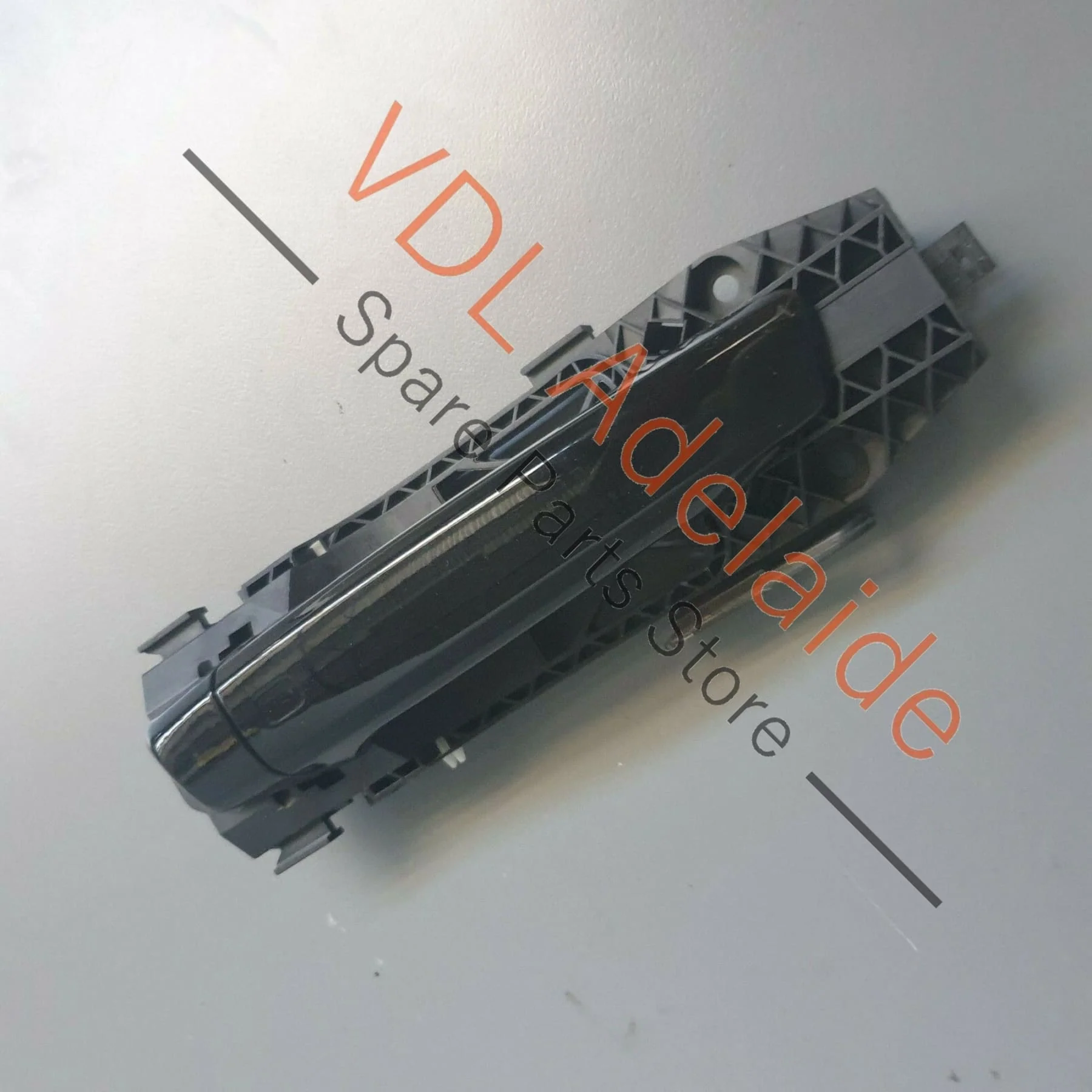 Audi A3 S3 RS3 8V Door Handle & Mounting Bar Right Rear Mythos Black Metallic - Image 3
