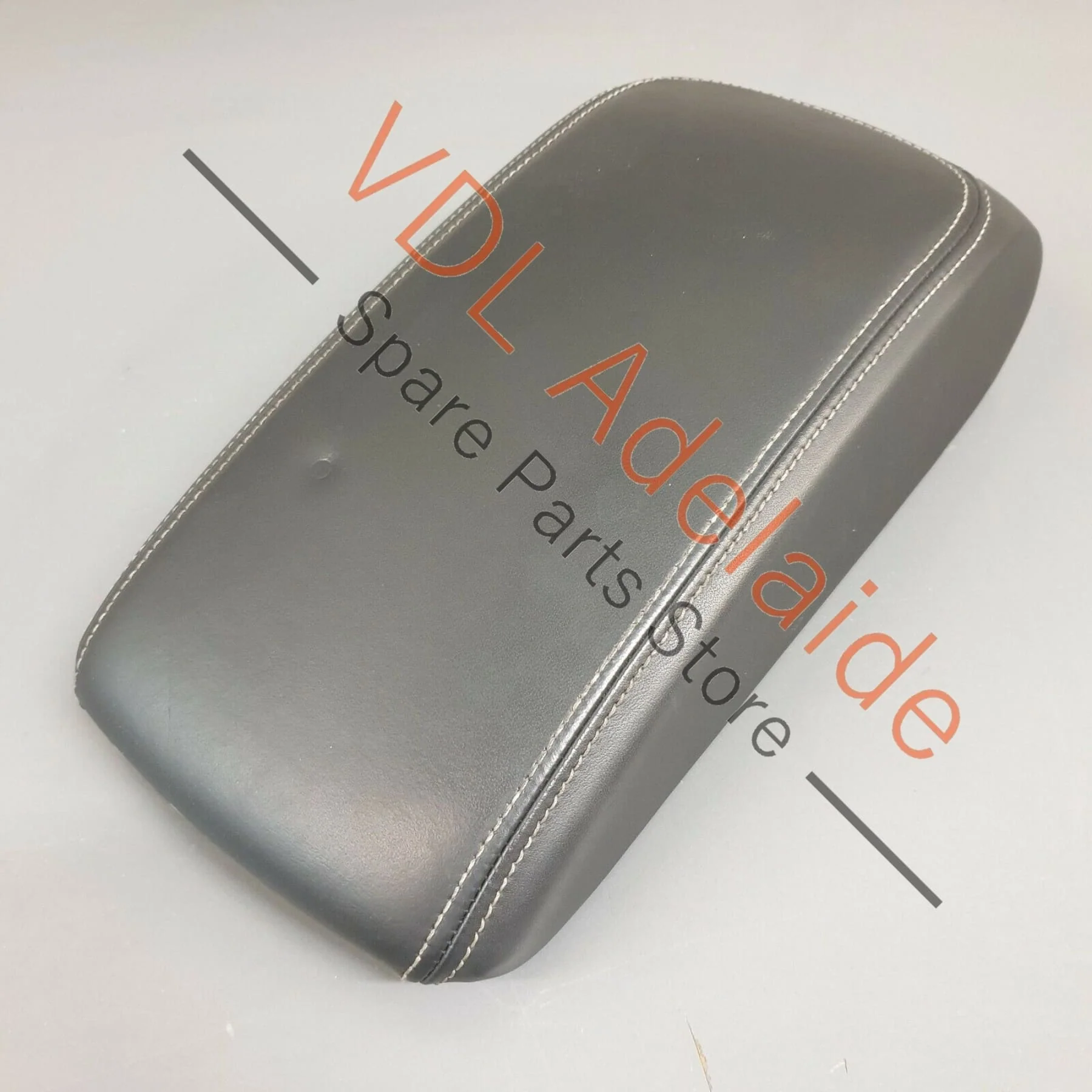 Audi RS3 8V Console Armrest Leather, Soul Black, Cliff Grey Stitch 8V0864207G