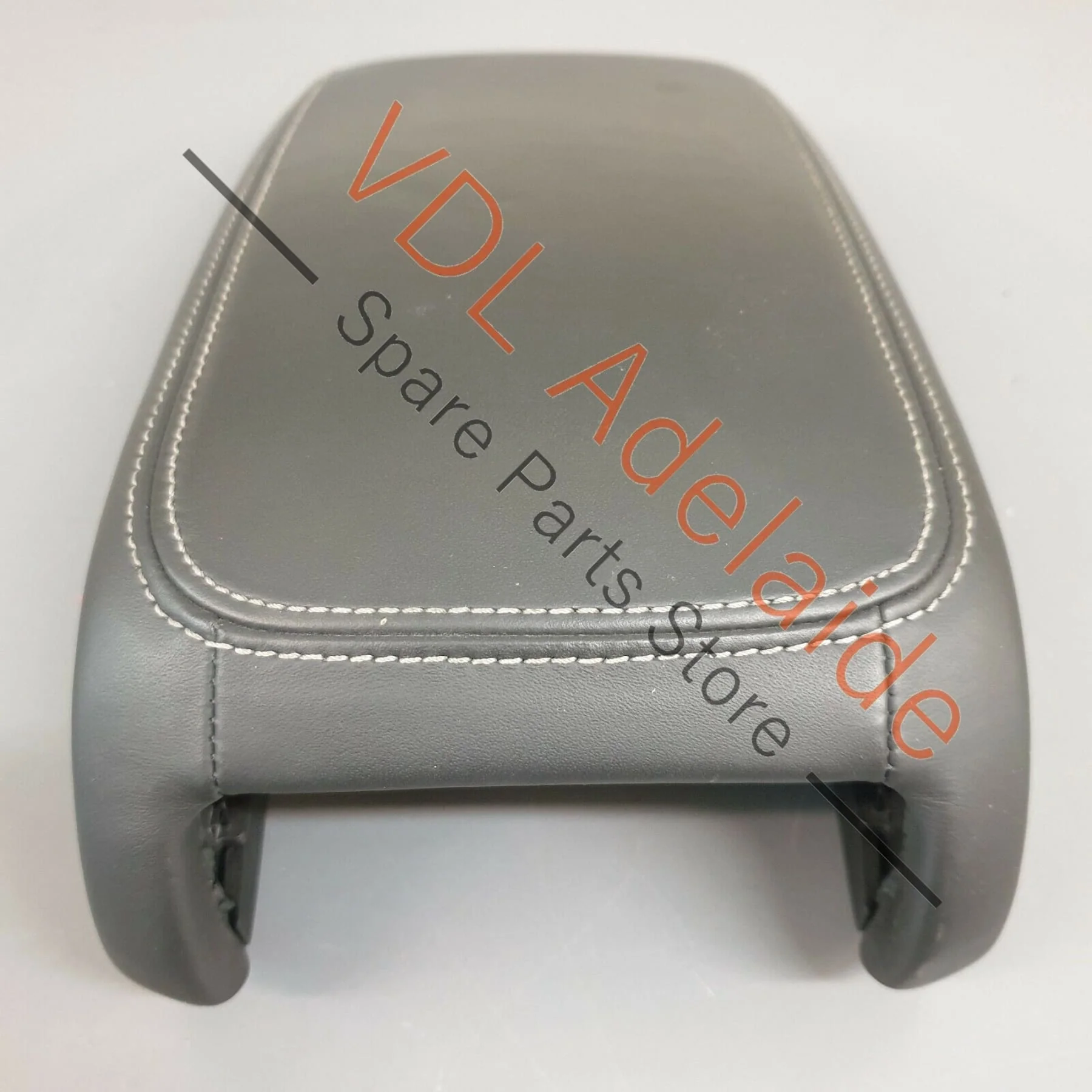 Audi RS3 8V Console Armrest Leather, Soul Black, Cliff Grey Stitch 8V0864207G - Image 4
