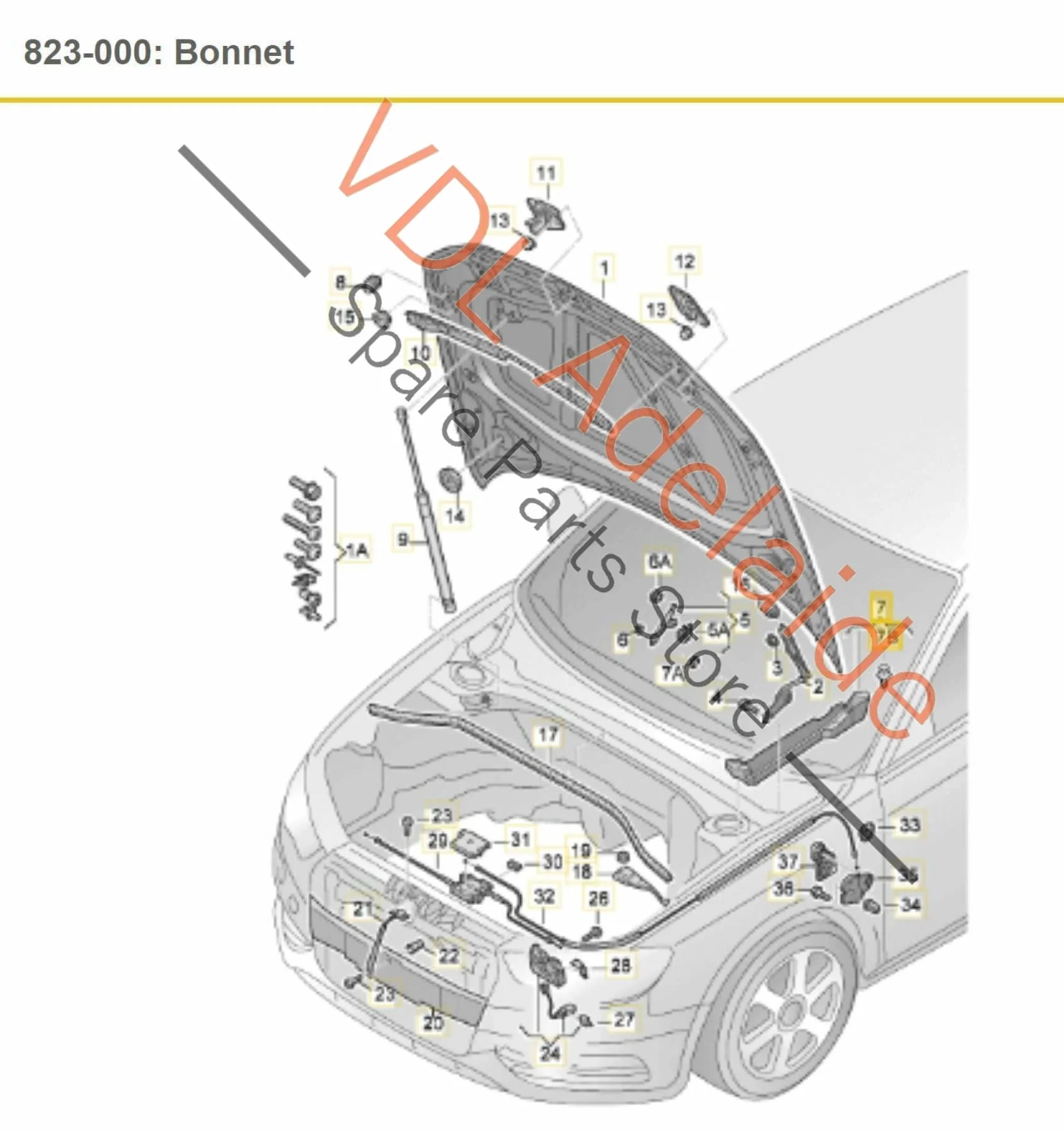 Audi RS3 8V Left and Right Engine Bay Covers VIN Panel Trim - Image 2