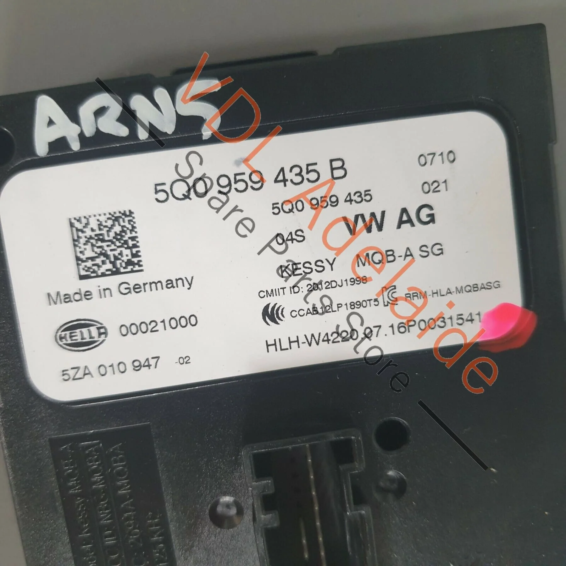 VW Golf Mk7 Control Unit for Access & Start Authorisation KESSY 5Q0959435B - Image 3