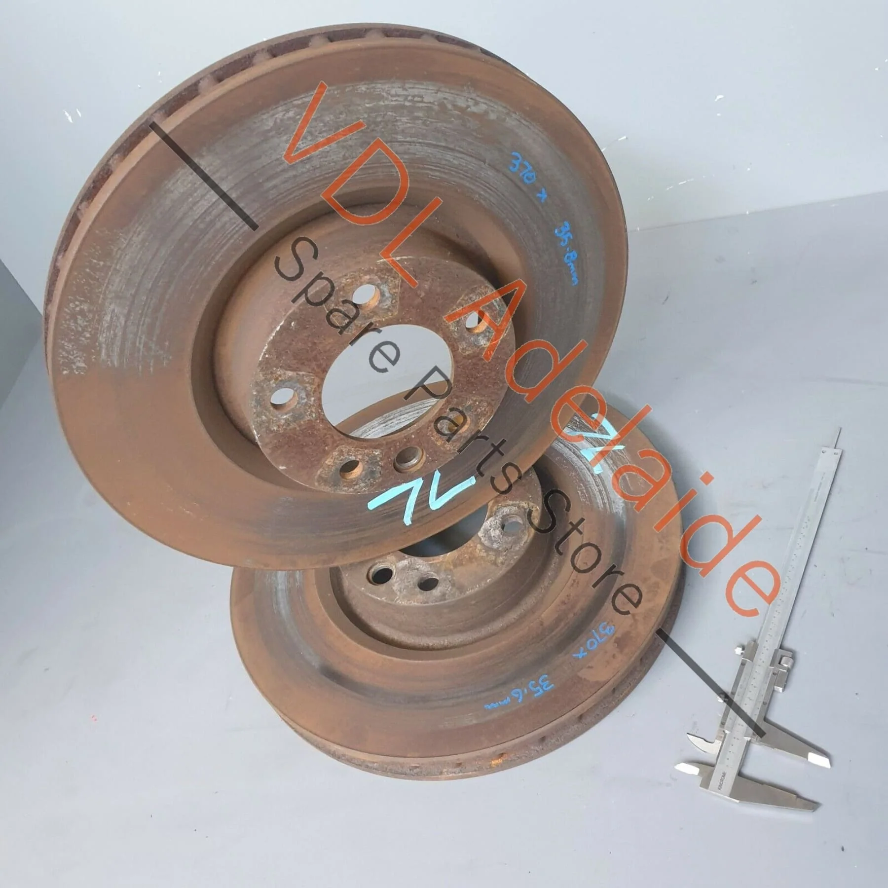 Volkswagen VW Touareg 7L R50 Front Brake Discs Disc Rotors Rotor 368mm x 36mm