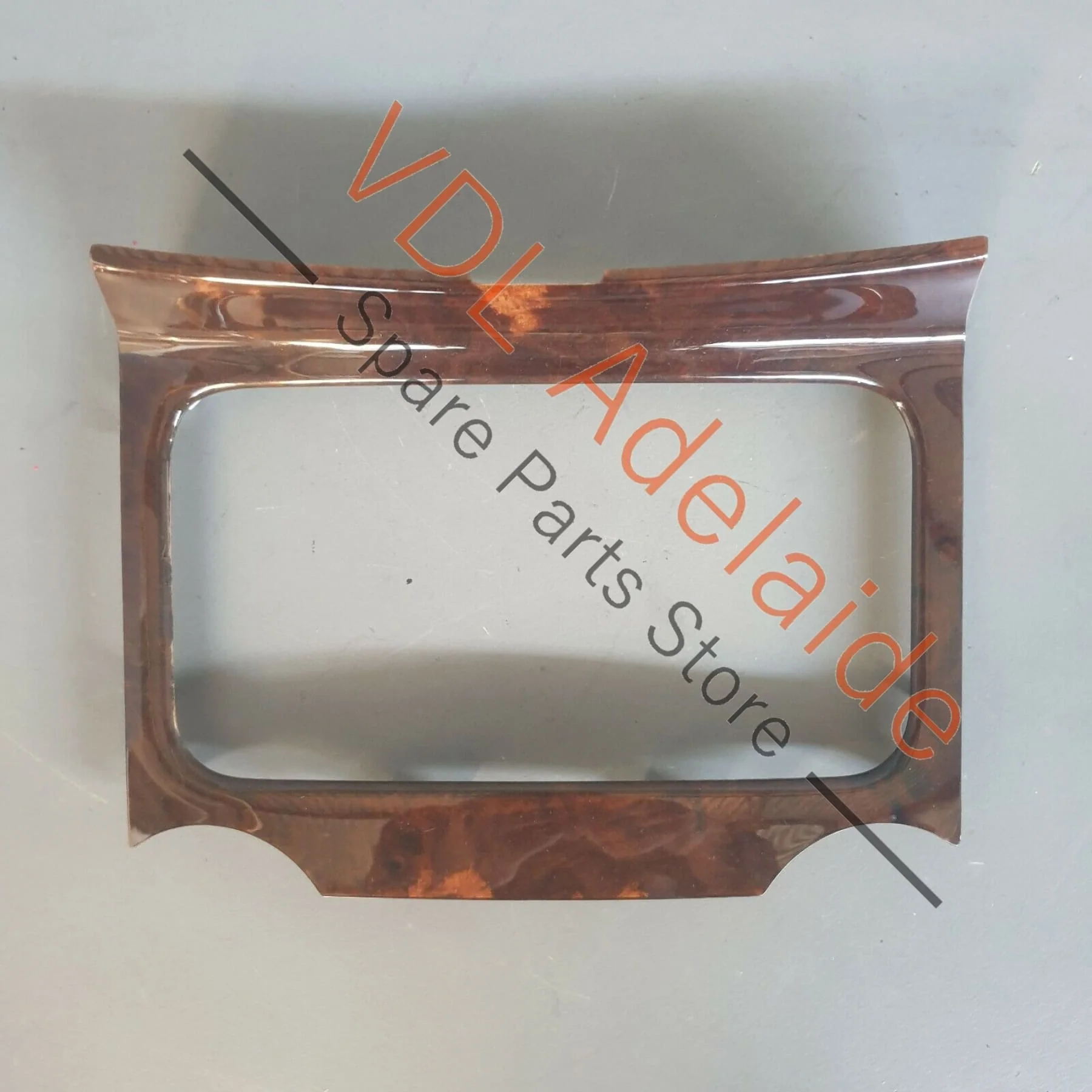 Volkswagen Touareg 7L Myrtle Centre Console Storage Surround Wood Trim Insert