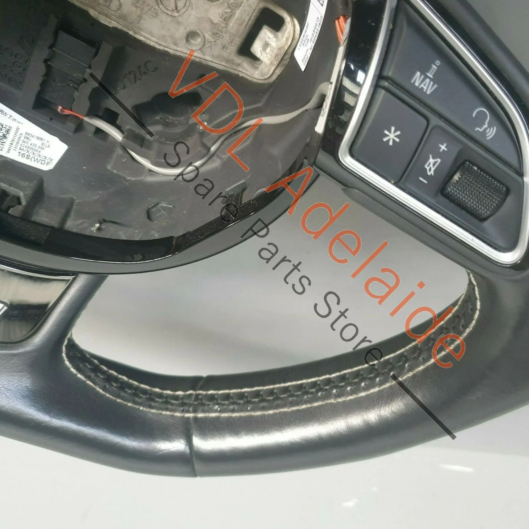 Audi S3 8V Leather Flat Bottom Sports Steering Wheel suit Manual 8V0419091H VMJ - Image 6